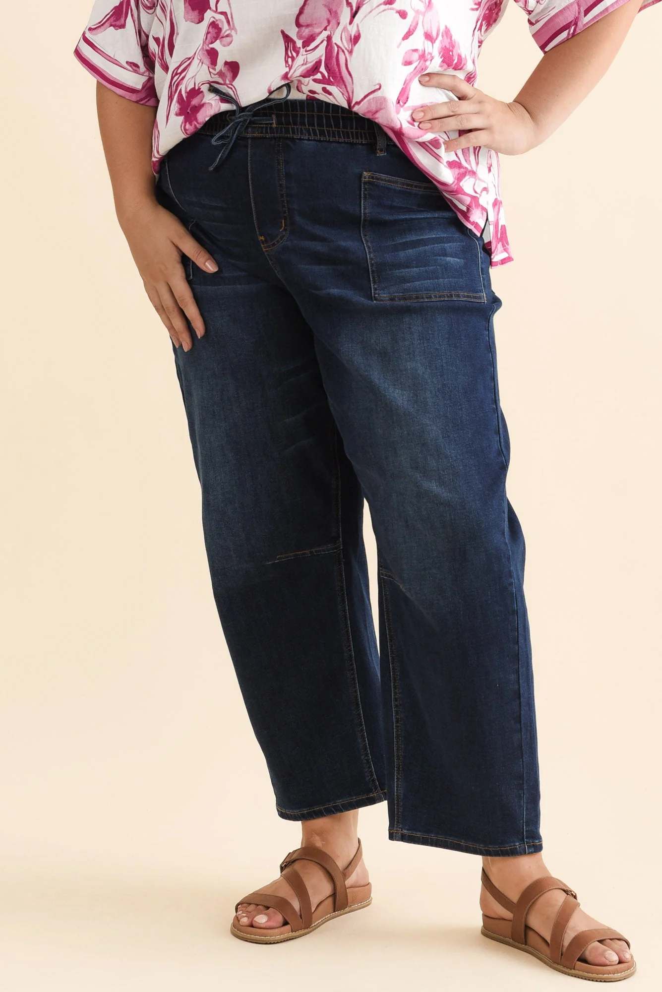 BB Barrel Dark Blue Jeans - Image 12