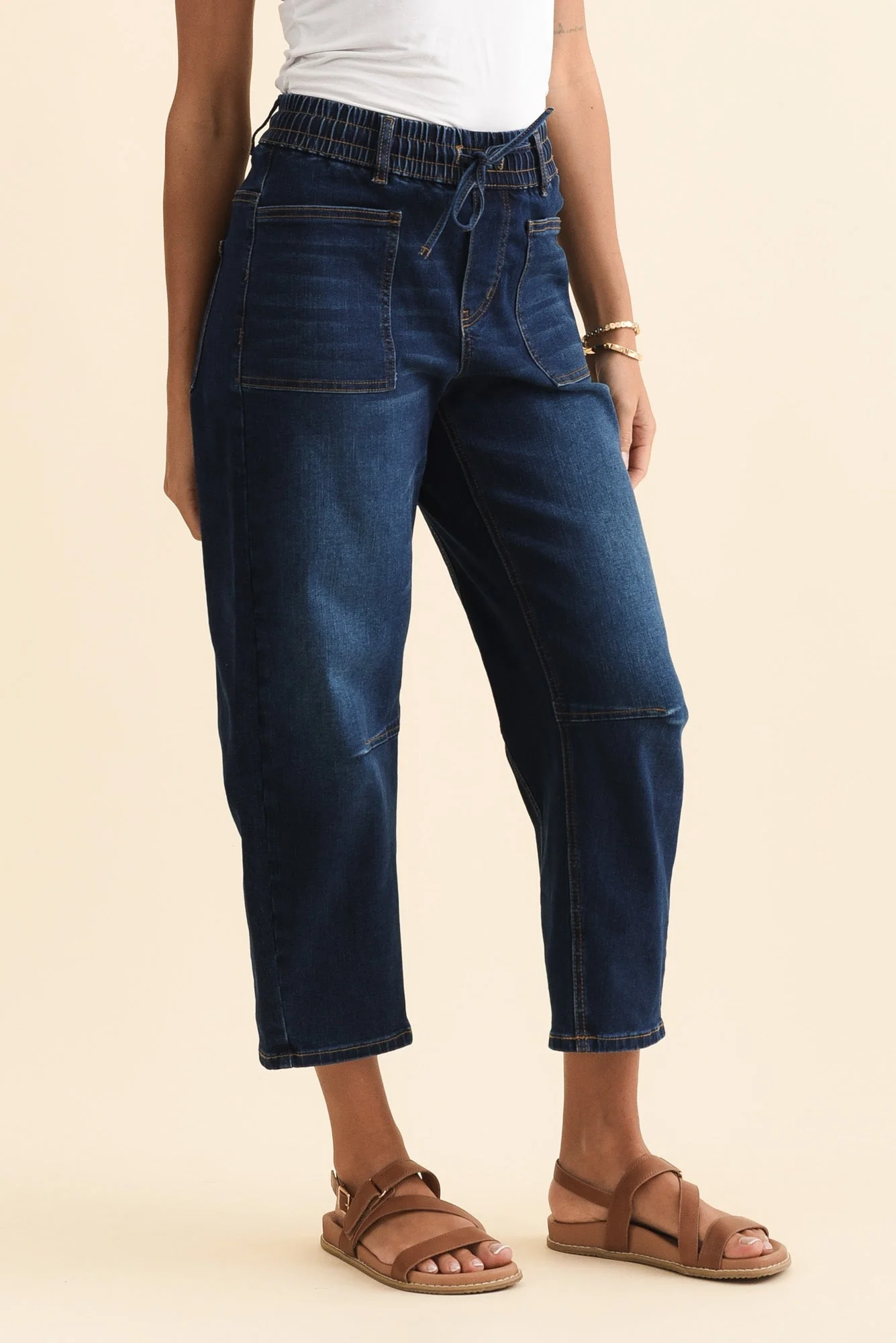 BB Barrel Dark Blue Jeans - Image 4