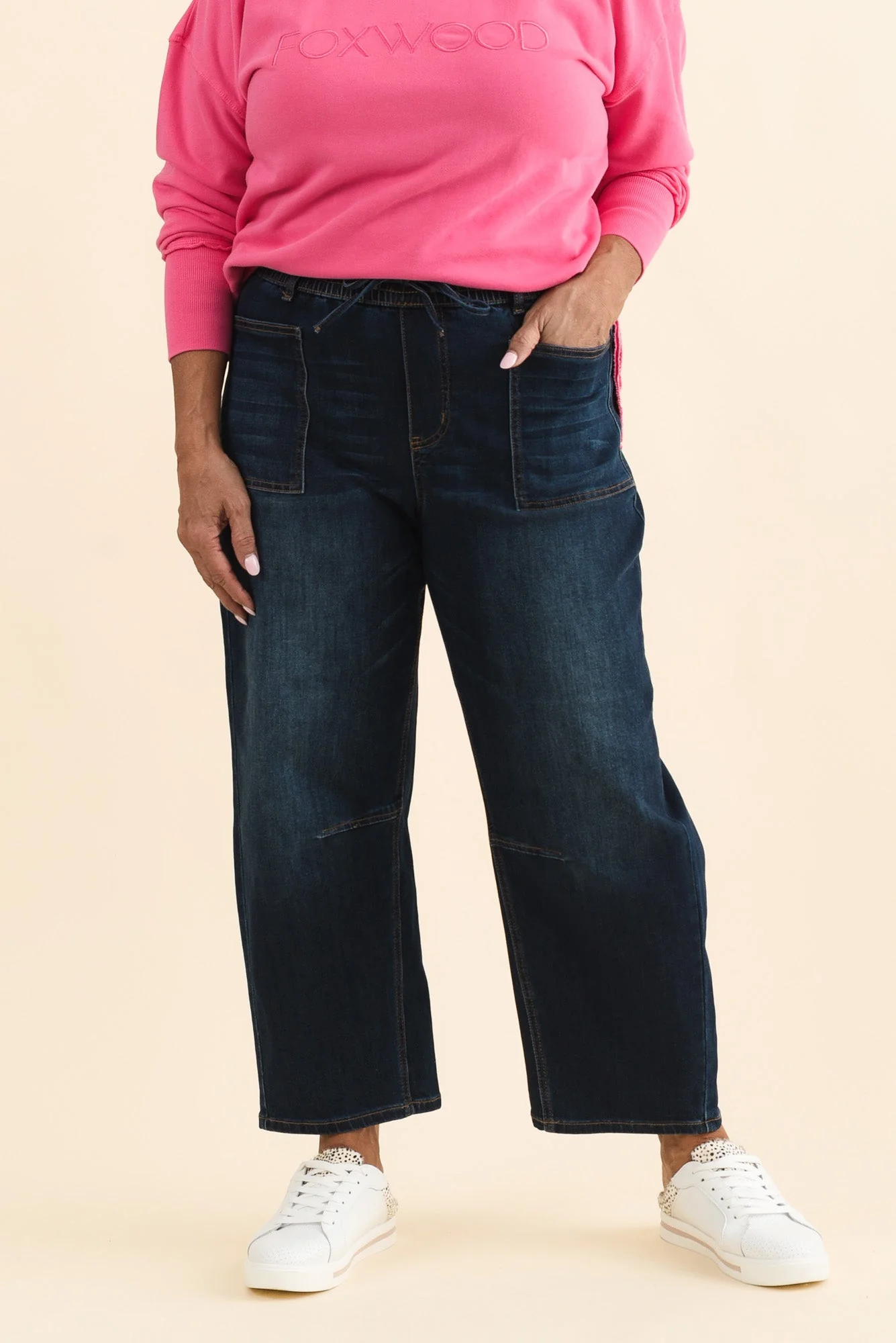 BB Barrel Dark Blue Jeans - Image 8