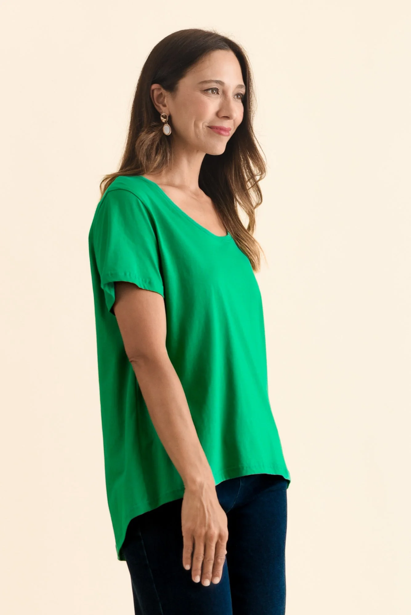 Beau Green Cotton Tee - Image 3
