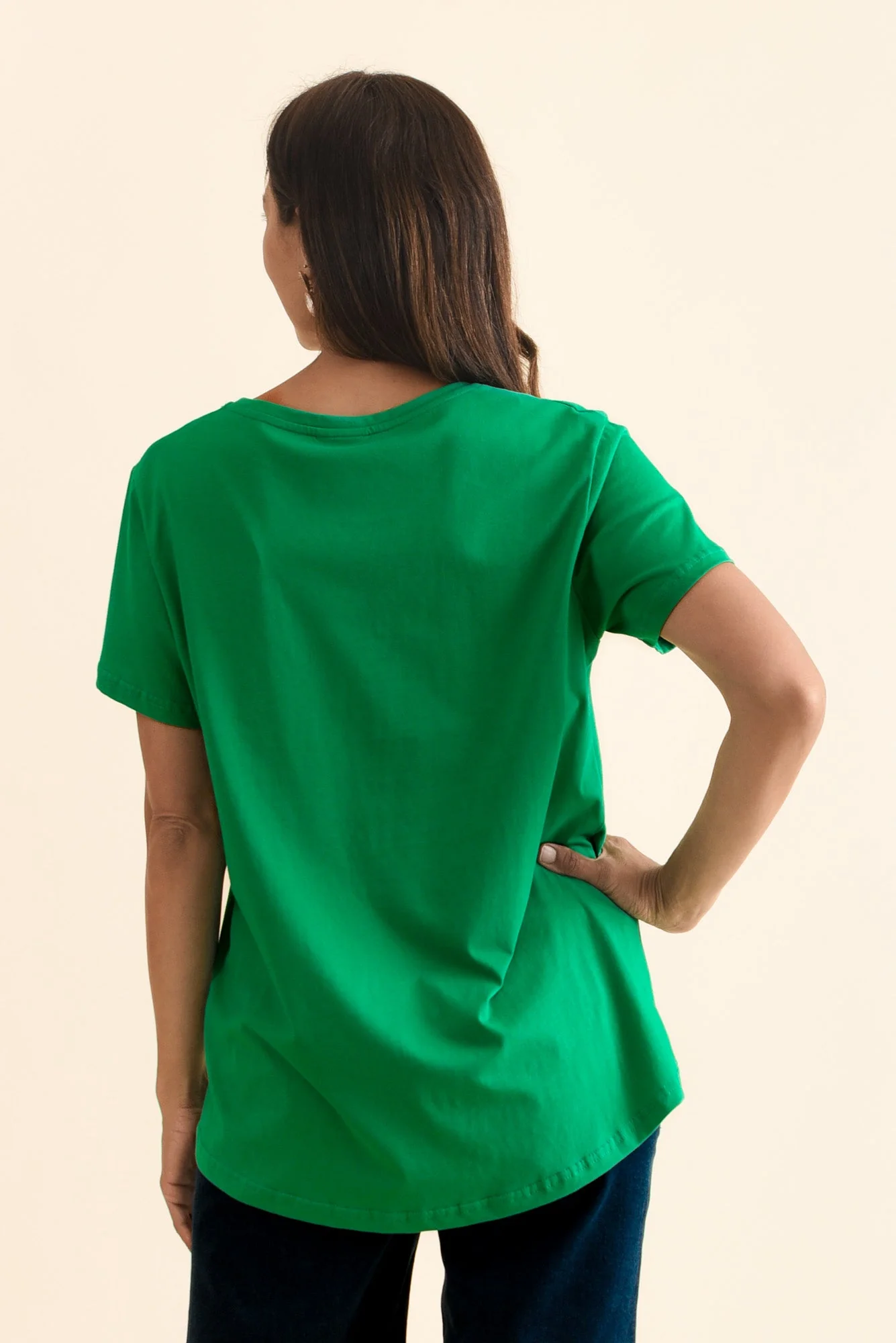 Beau Green Cotton Tee - Image 4