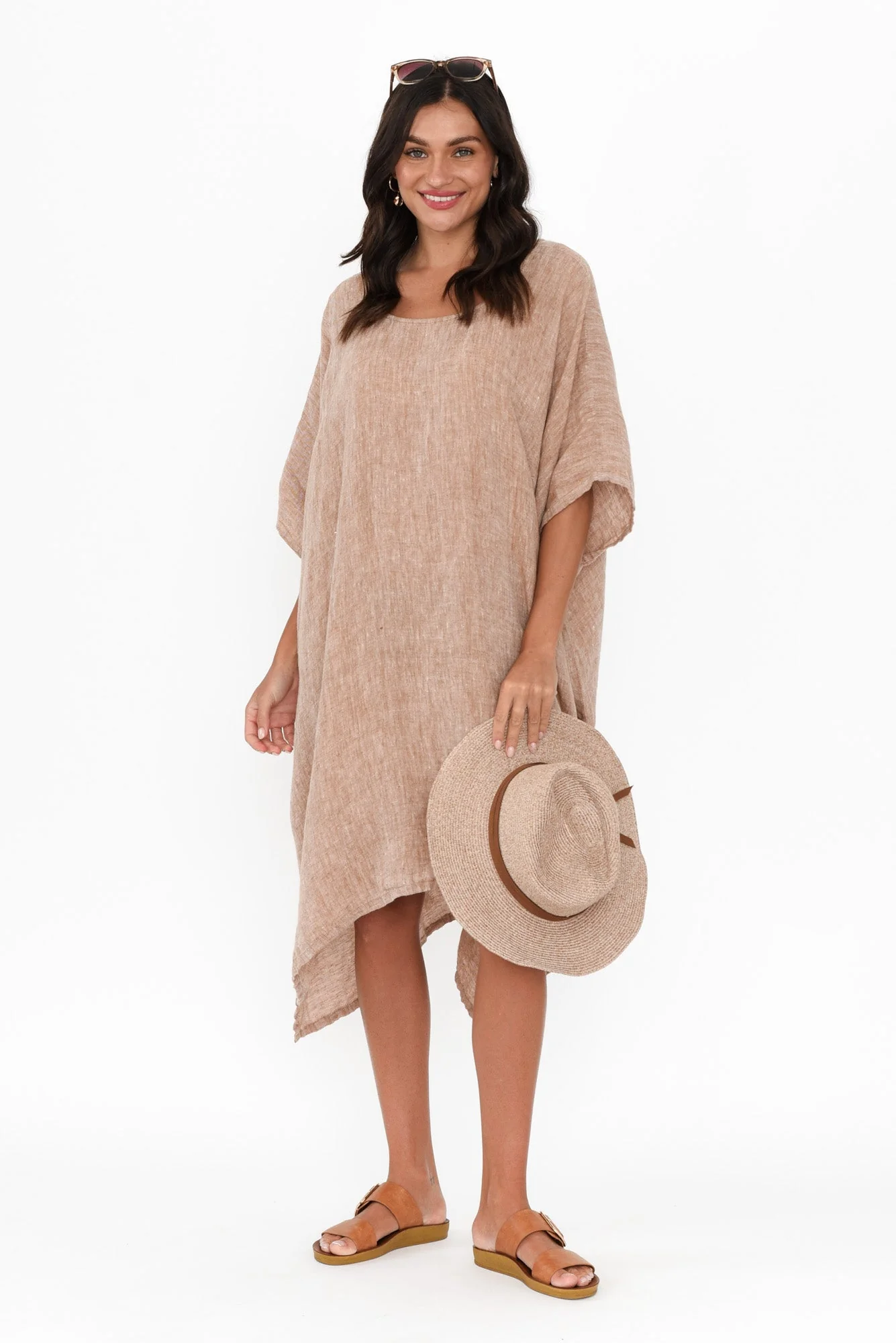 Belize Rust Linen Kaftan - Image 2