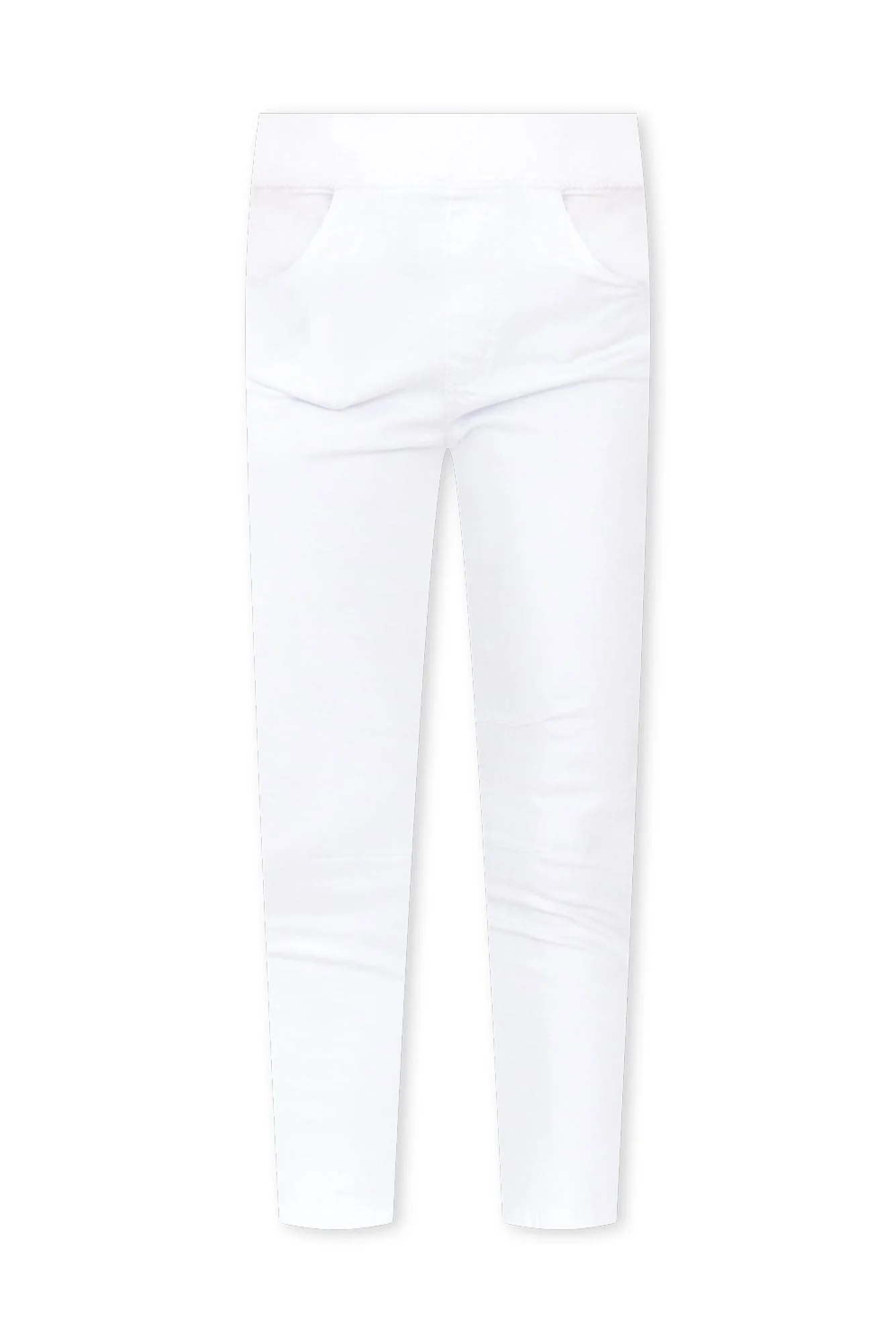 Bella White Cotton Stretch Jeans - Image 3