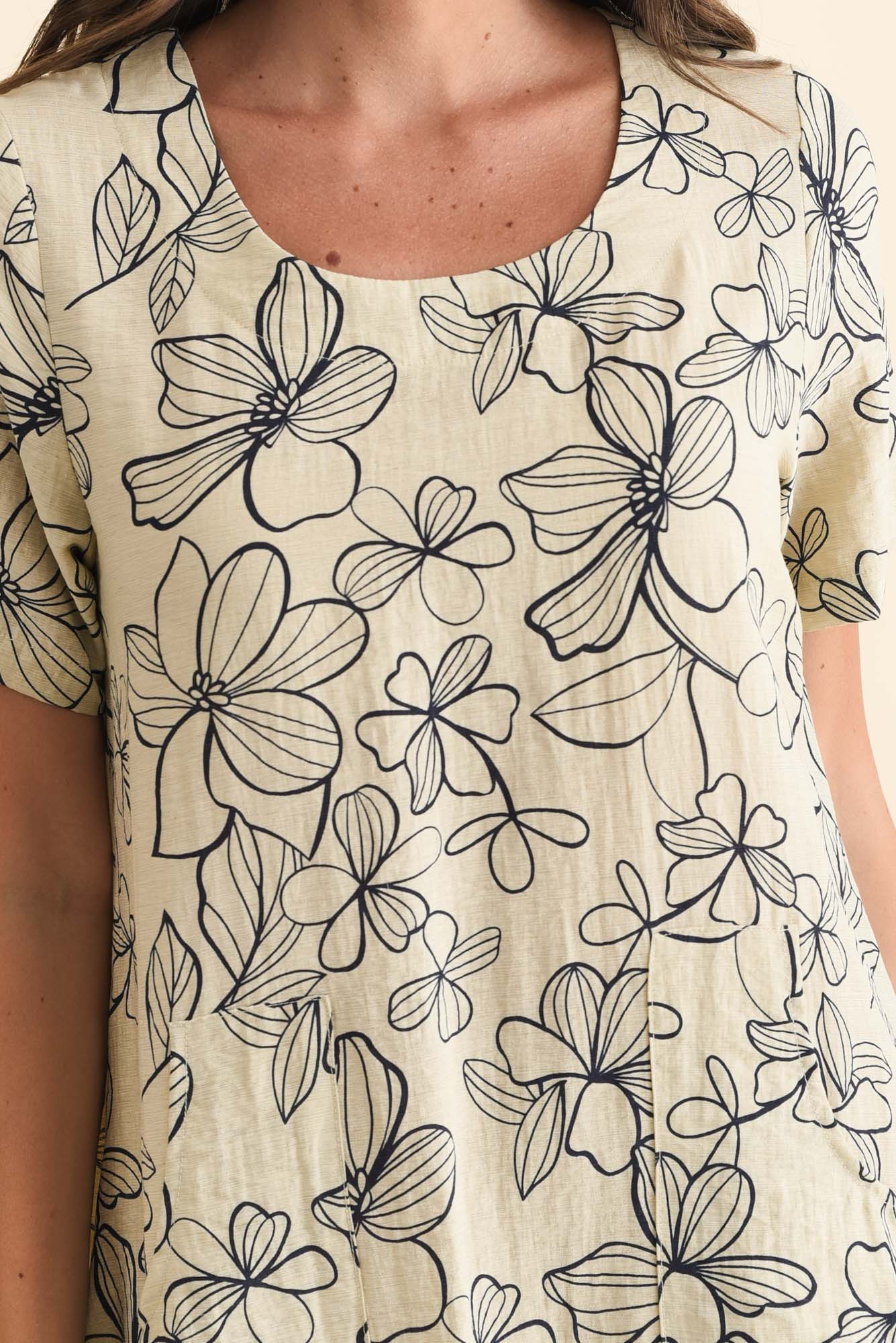 Bexley Sage Flower Pocket Dress - Image 5