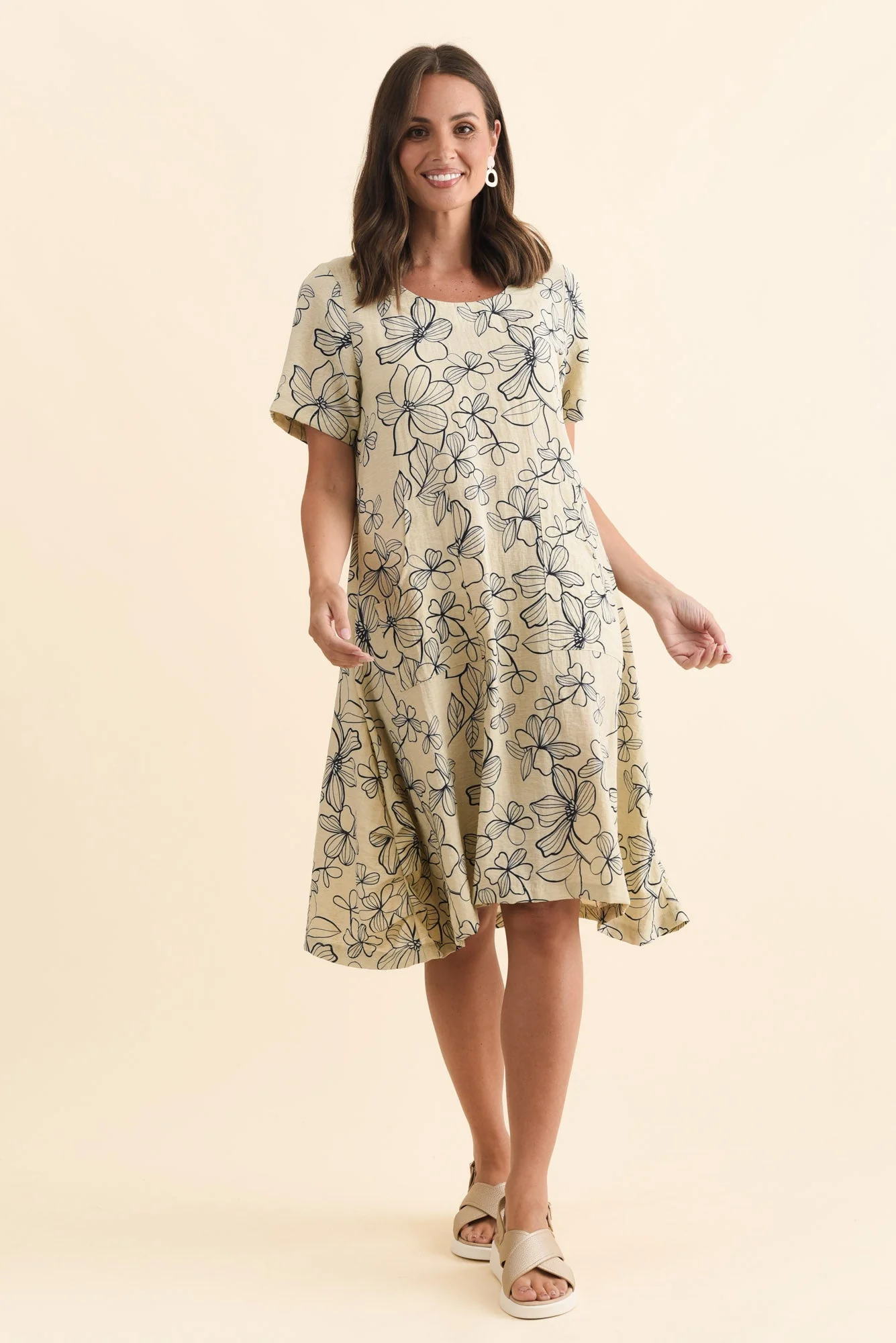 Bexley Sage Flower Pocket Dress - Image 6