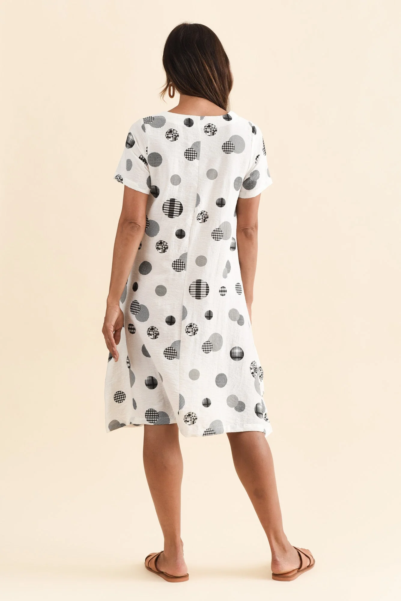 Bexley White Spot Pocket Dress - Image 4