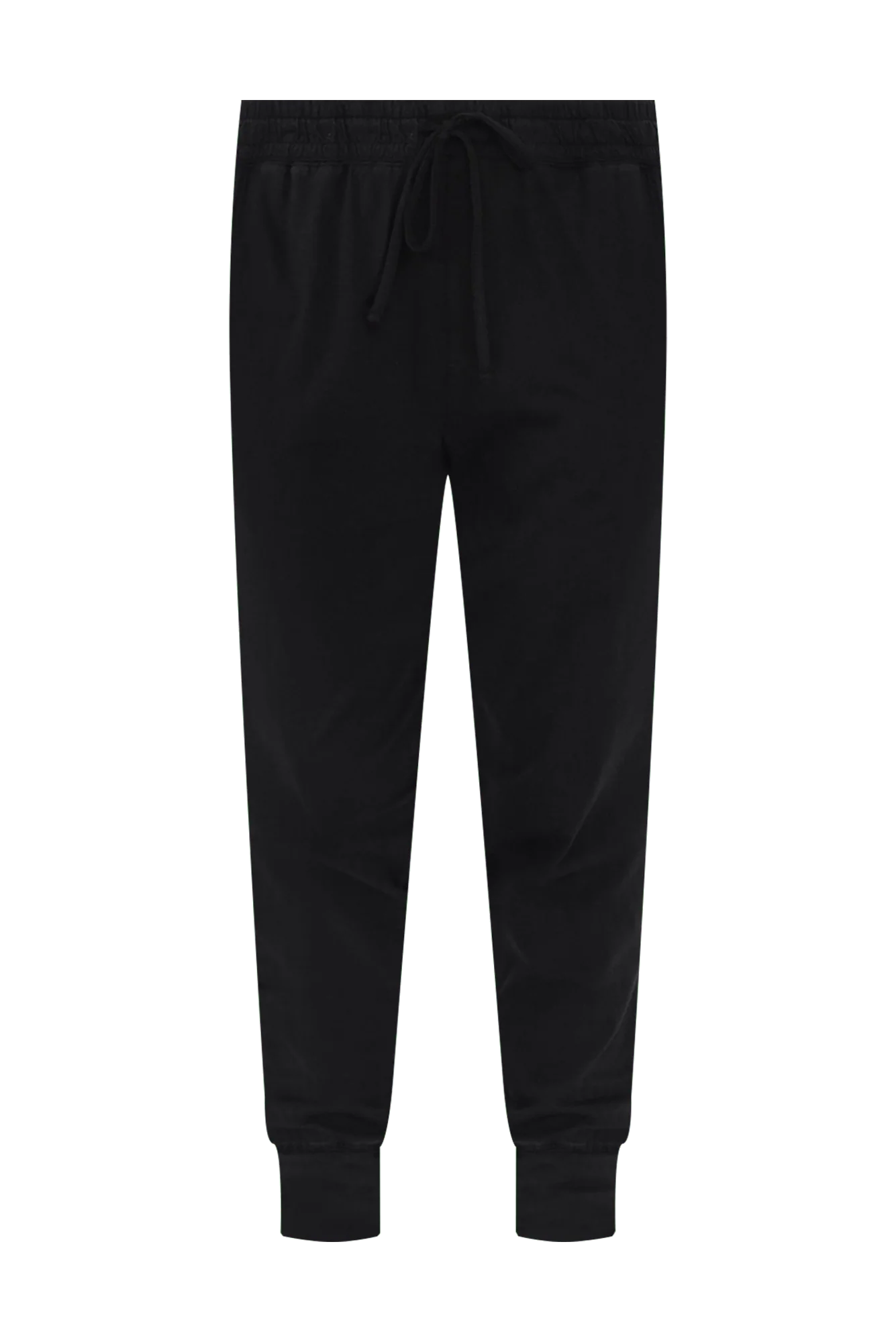 Black Cotton Everyday Tie Sweatpants - Image 2