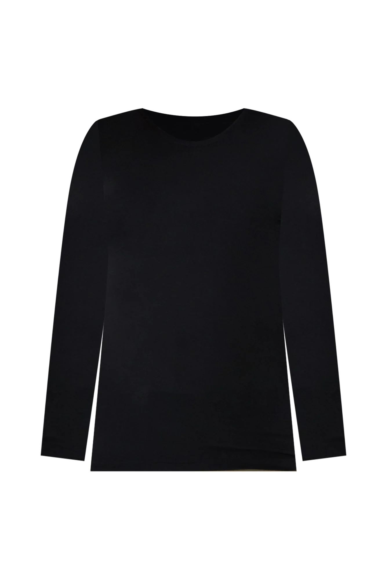 Black Micro Modal Long Sleeve Top - Image 3