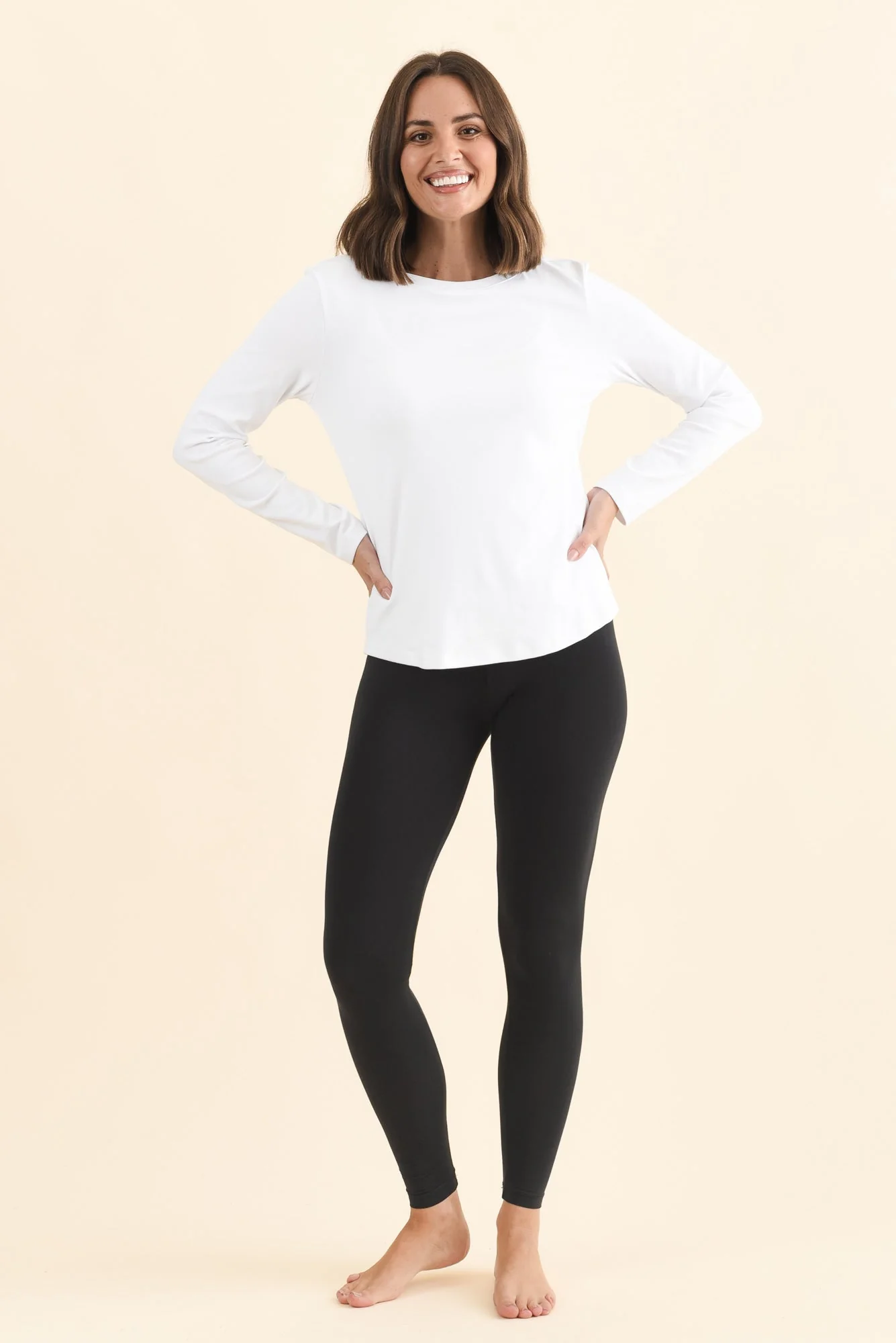 Black Micro Modal Stretch Legging - Image 6
