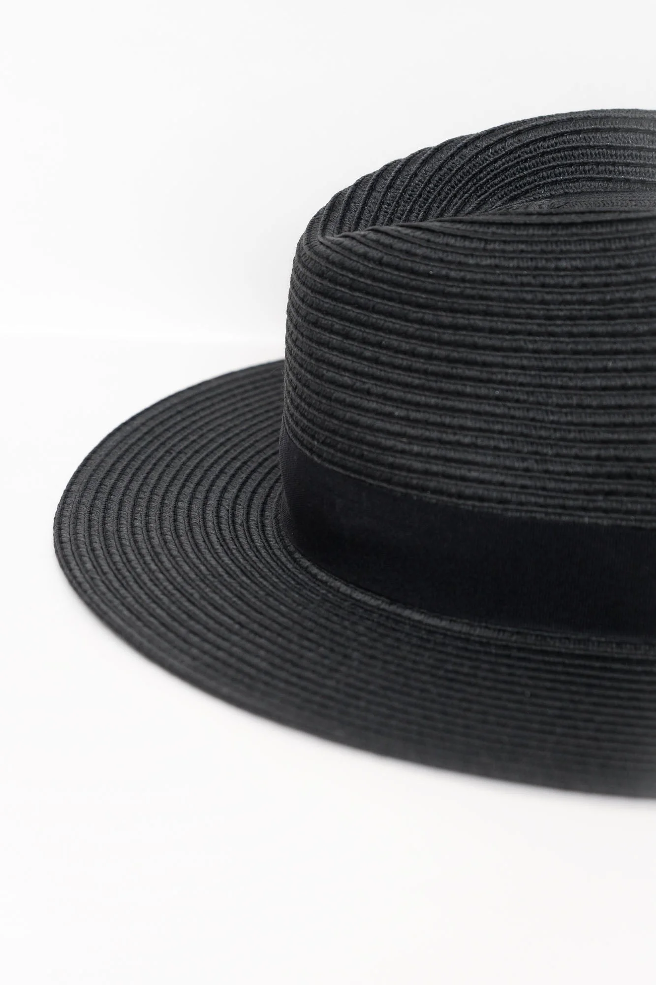 Black Wide Brim Travel Fedora - Image 4