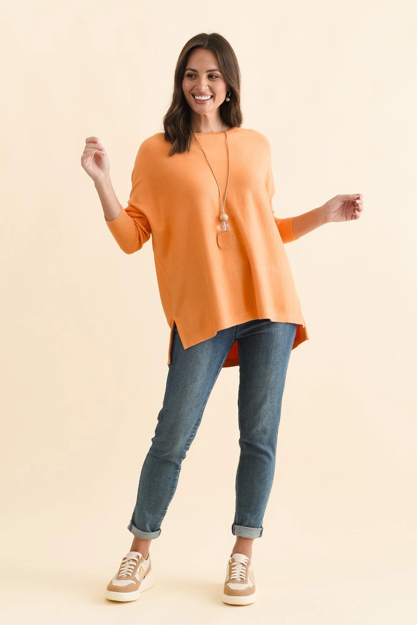 Blakely Orange Batwing Jumper - Image 2