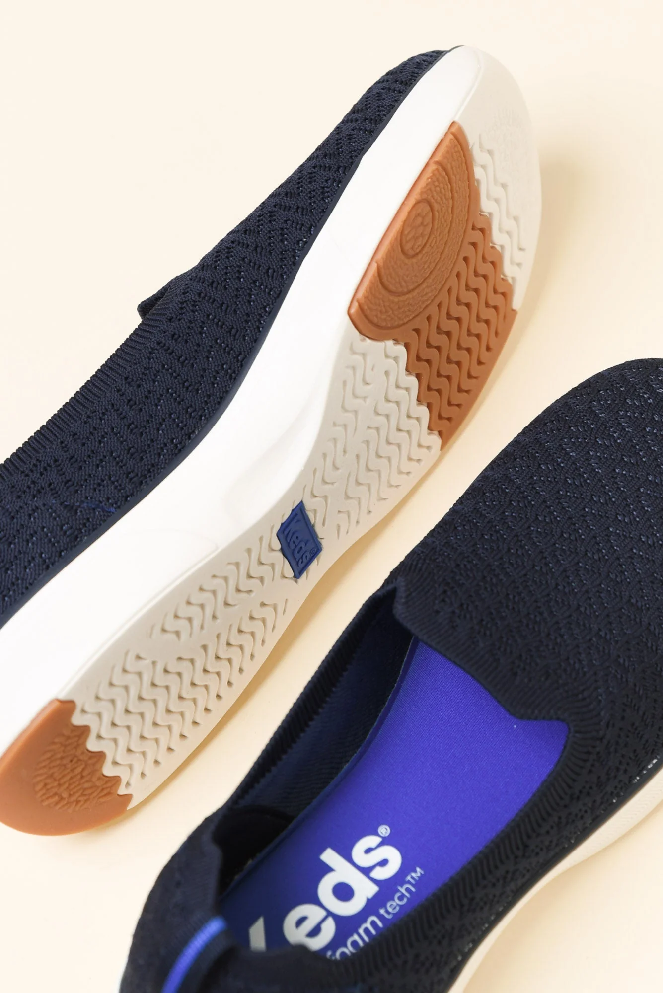 Bliss Walk Navy Knit Loafer - Image 3
