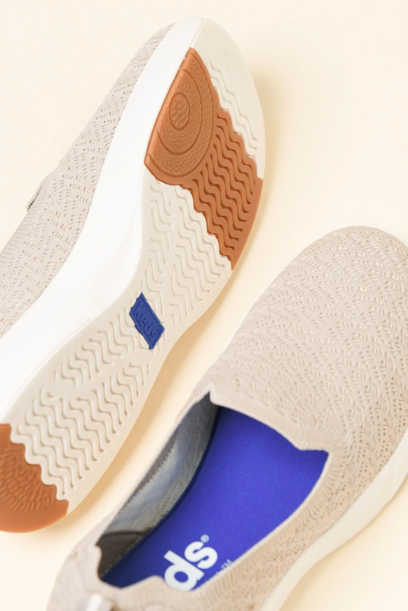 Bliss Walk Taupe Knit Loafer - Image 4
