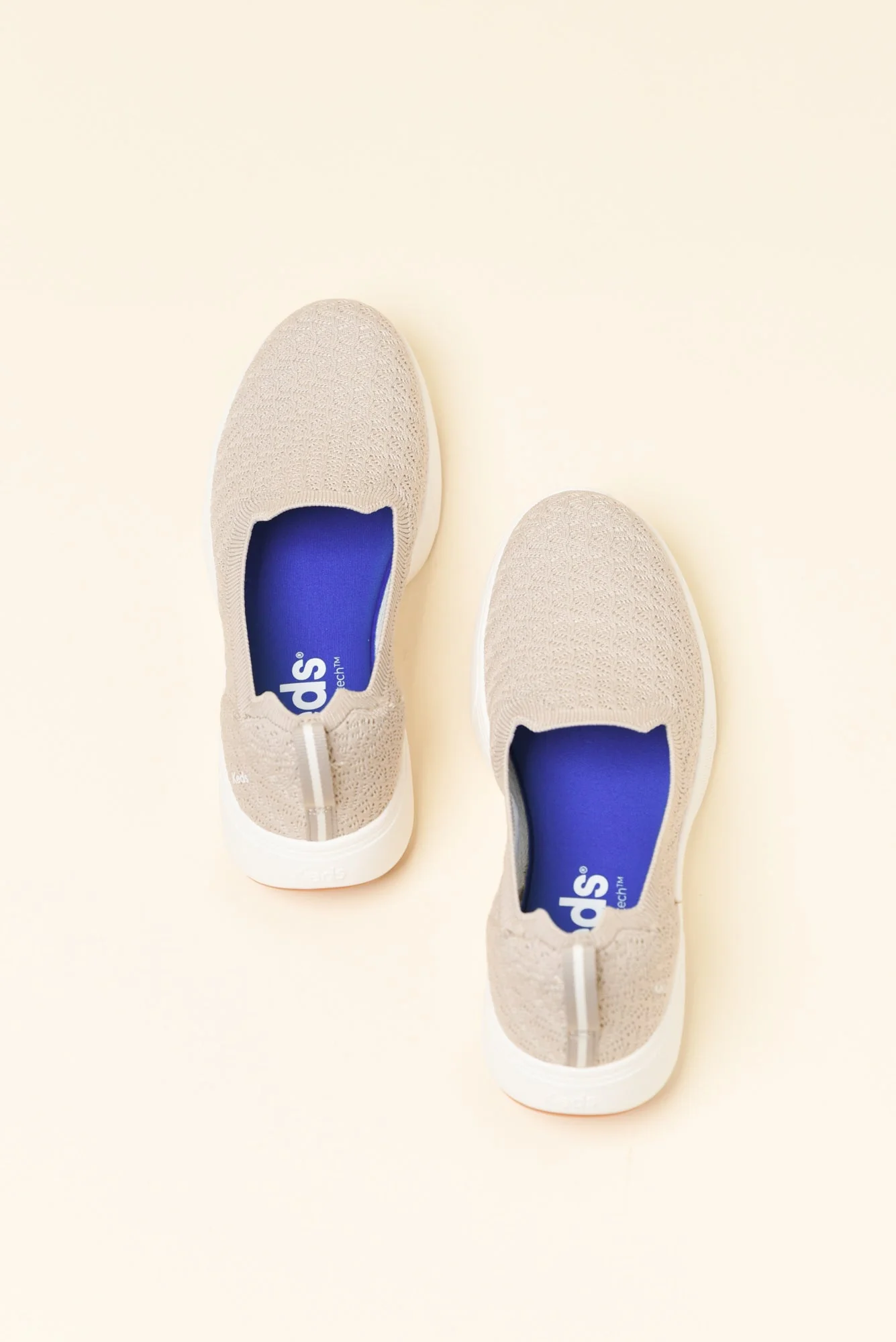 Bliss Walk Taupe Knit Loafer - Image 5
