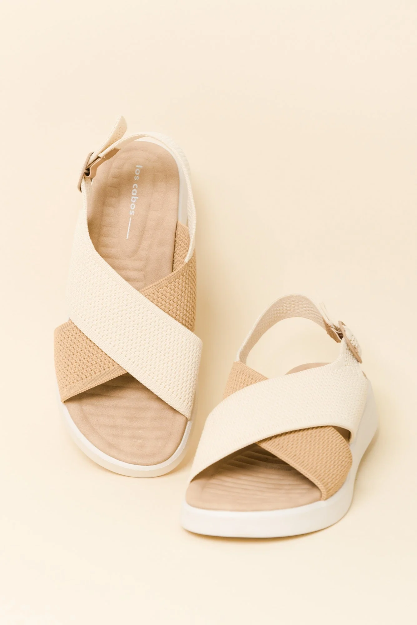 Bogota Cream Knit Platform Sandal - Image 3
