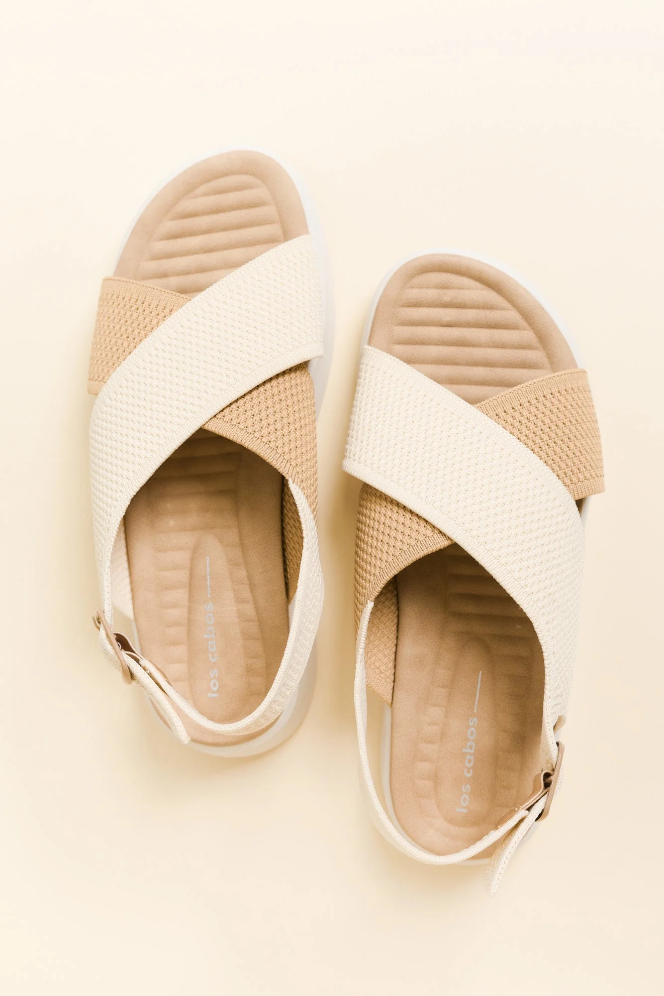 Bogota Cream Knit Platform Sandal - Image 5