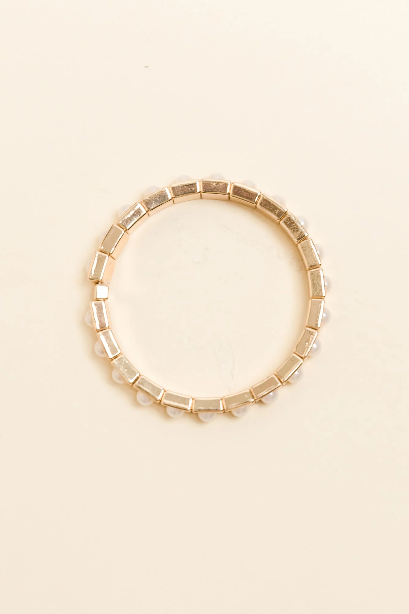 Bonnie Gold Beaded Pearl Bracelet - Image 2