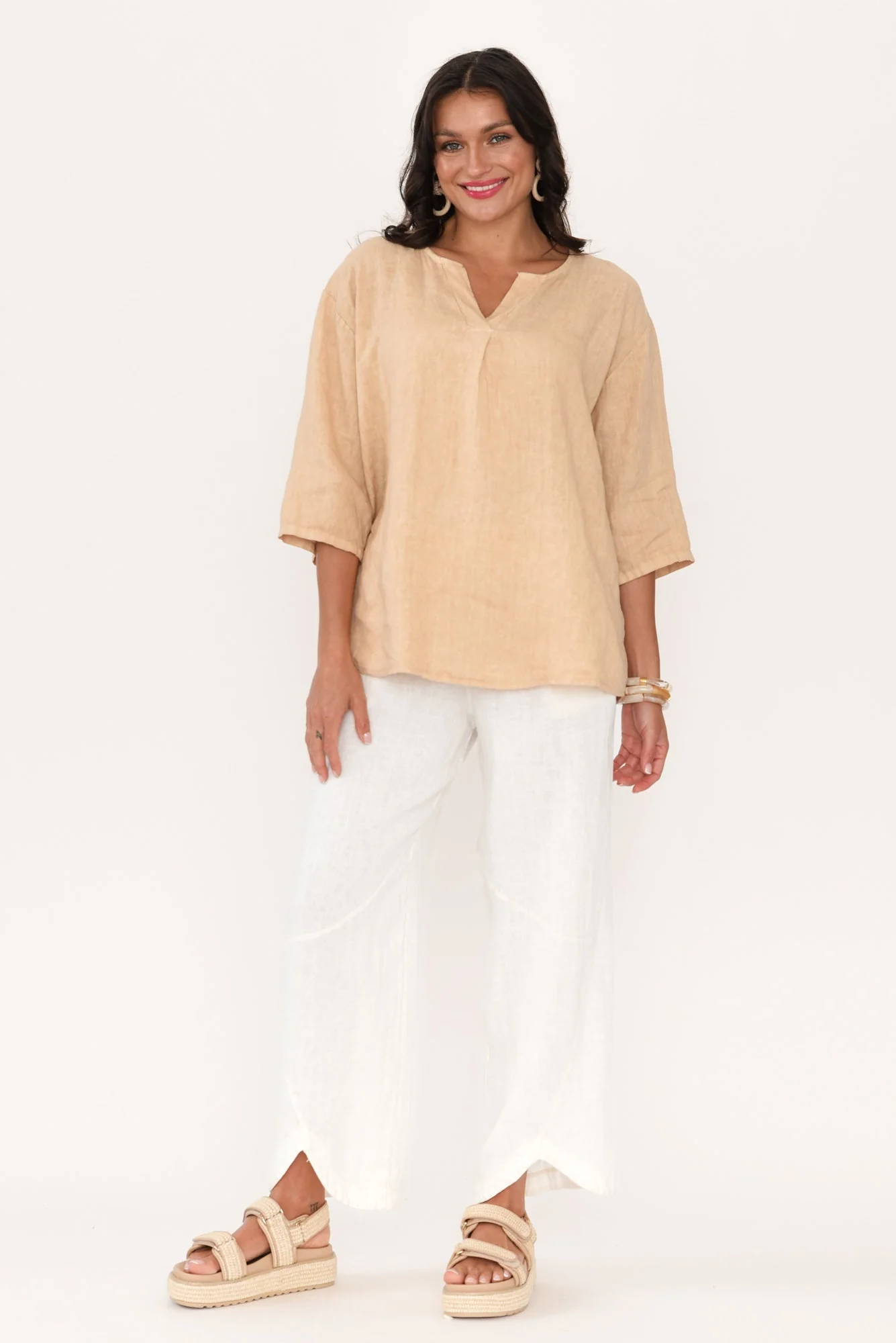Boston Cream Linen Pocket Pants - Image 6