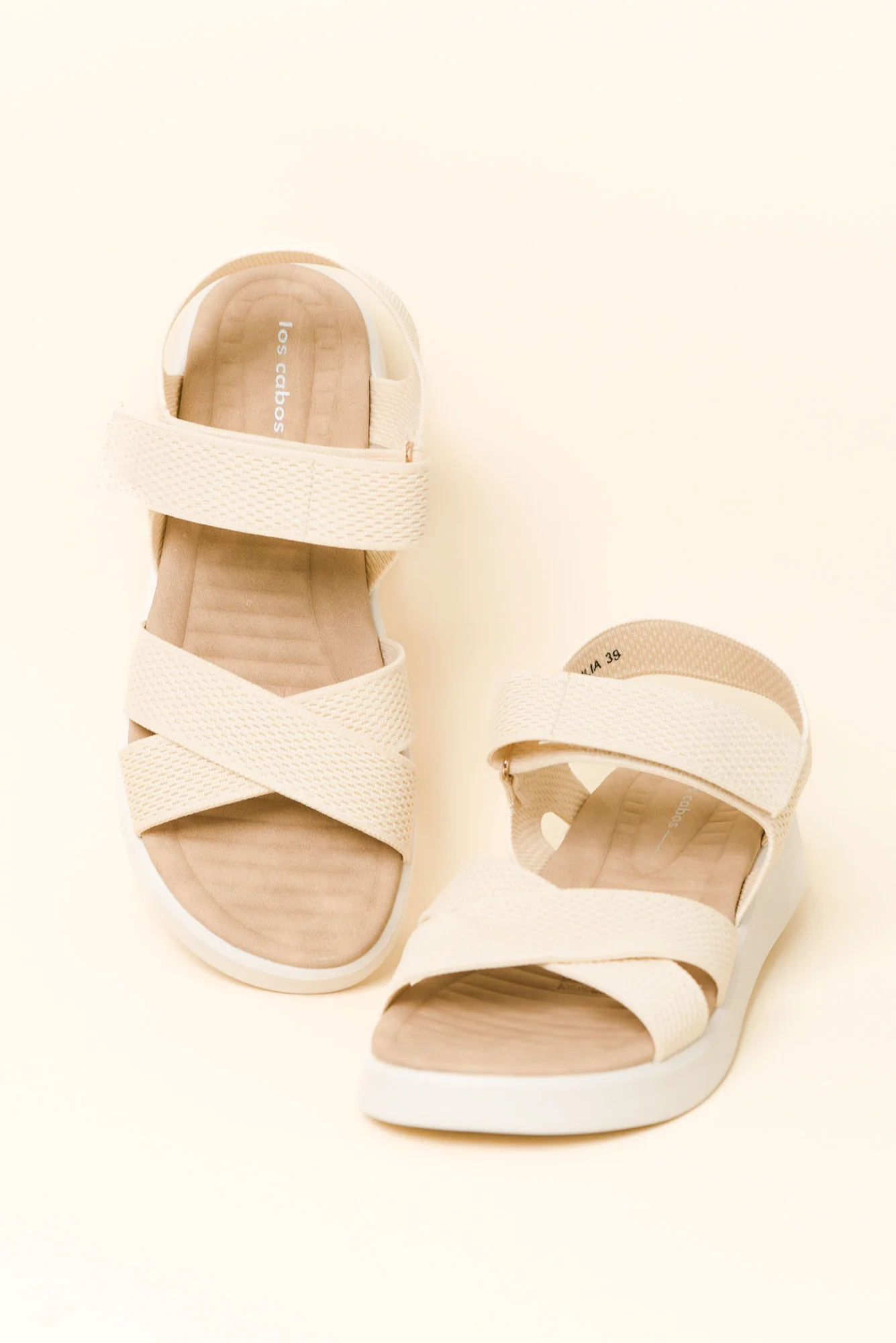 Brasilia Cream Knit Platform Sandal - Image 2