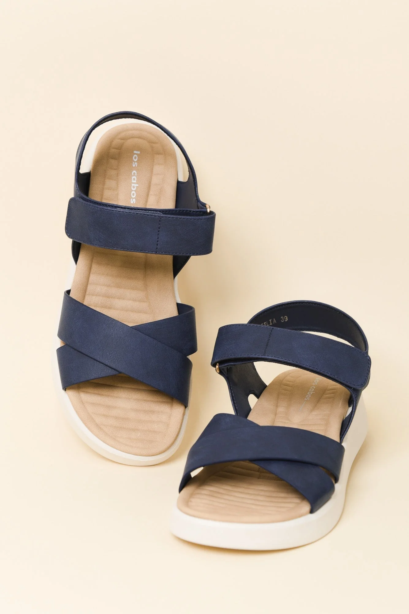 Brasilia Navy Platform Sandal - Image 2