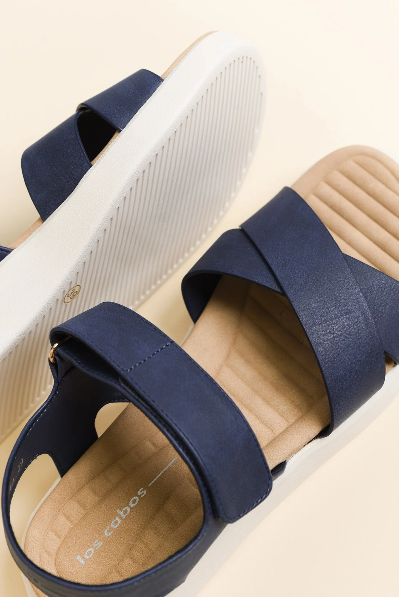 Brasilia Navy Platform Sandal - Image 3