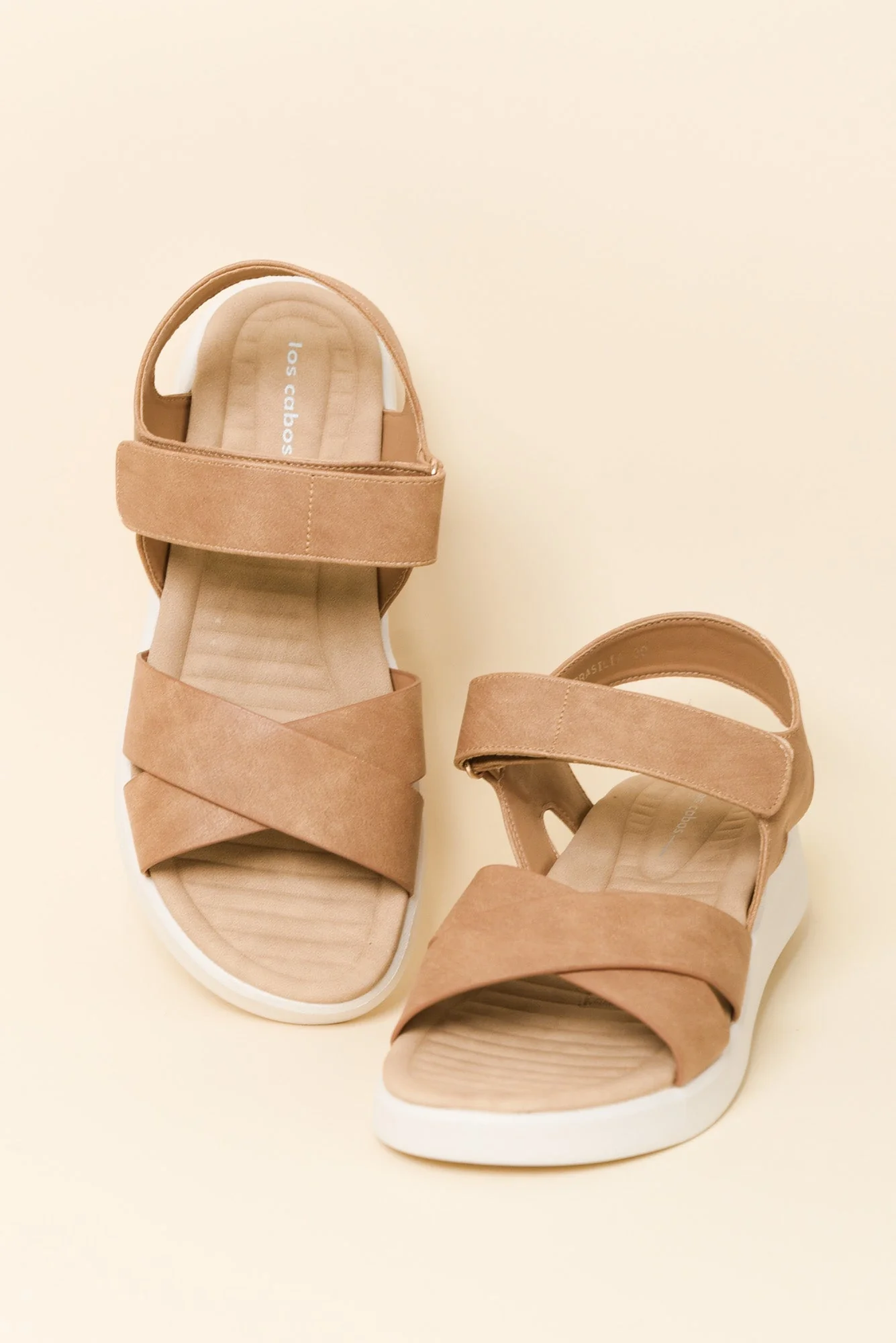 Brasilia Taupe Platform Sandal - Image 2