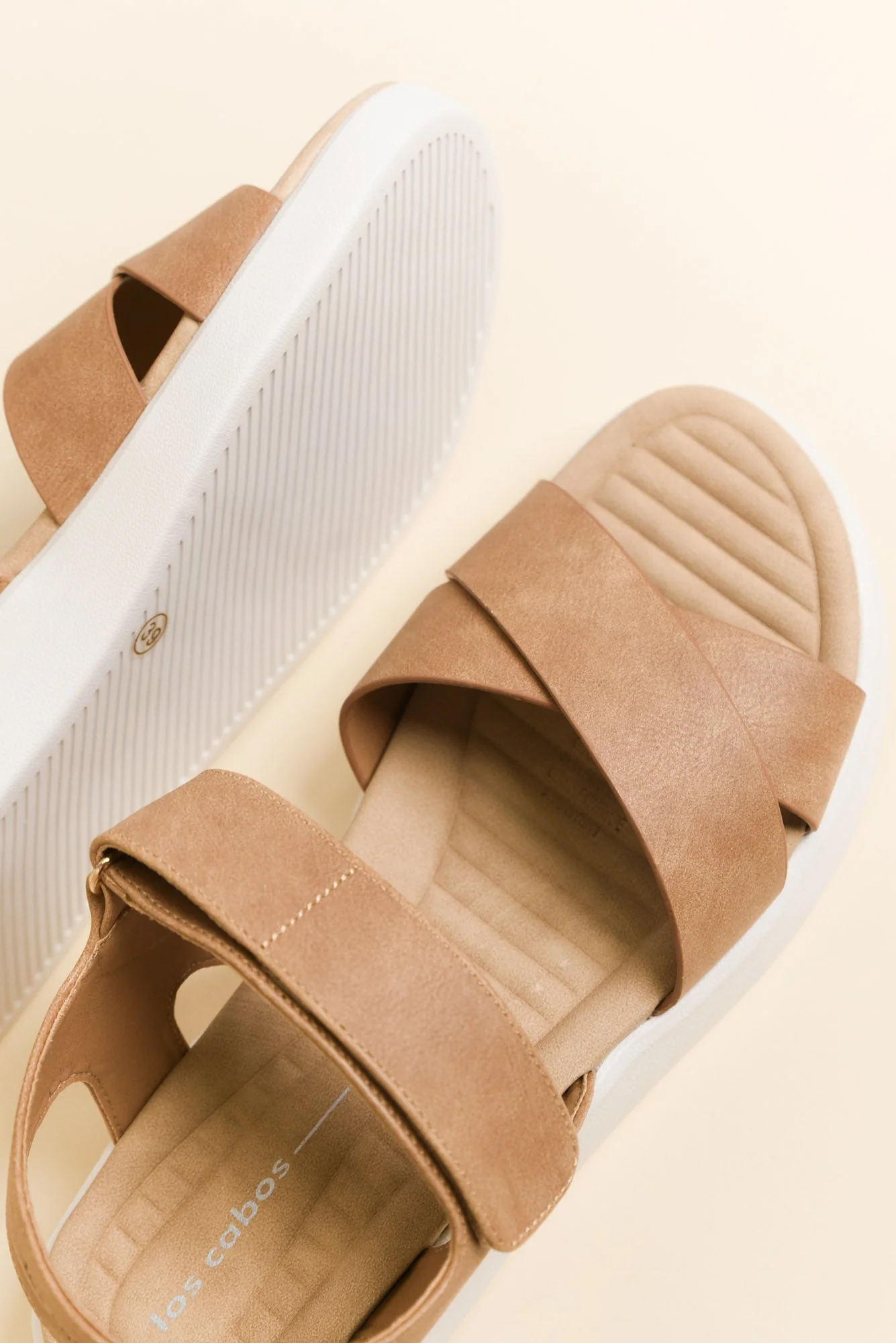 Brasilia Taupe Platform Sandal - Image 4