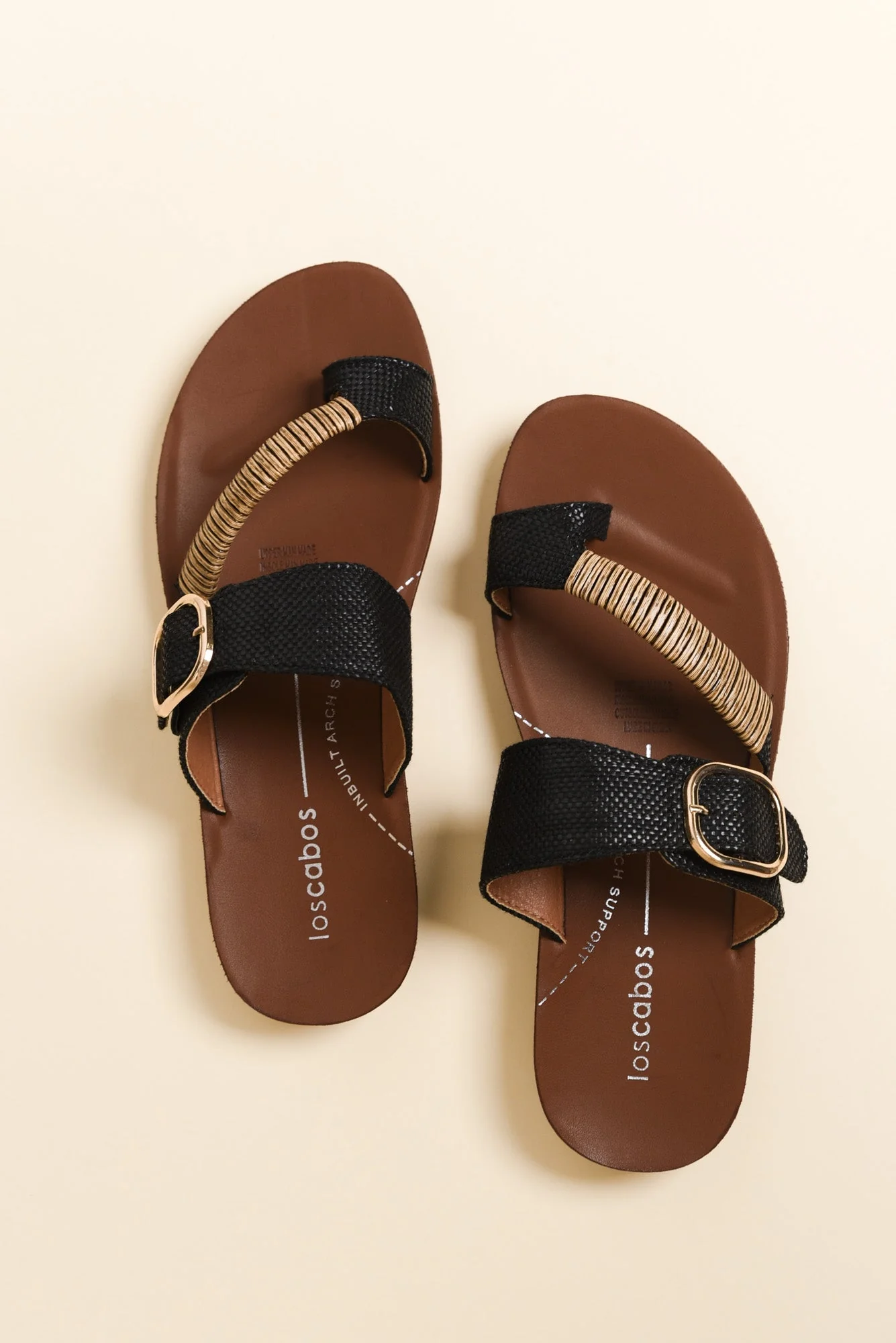 Bria Black Raffia Slide - Image 4
