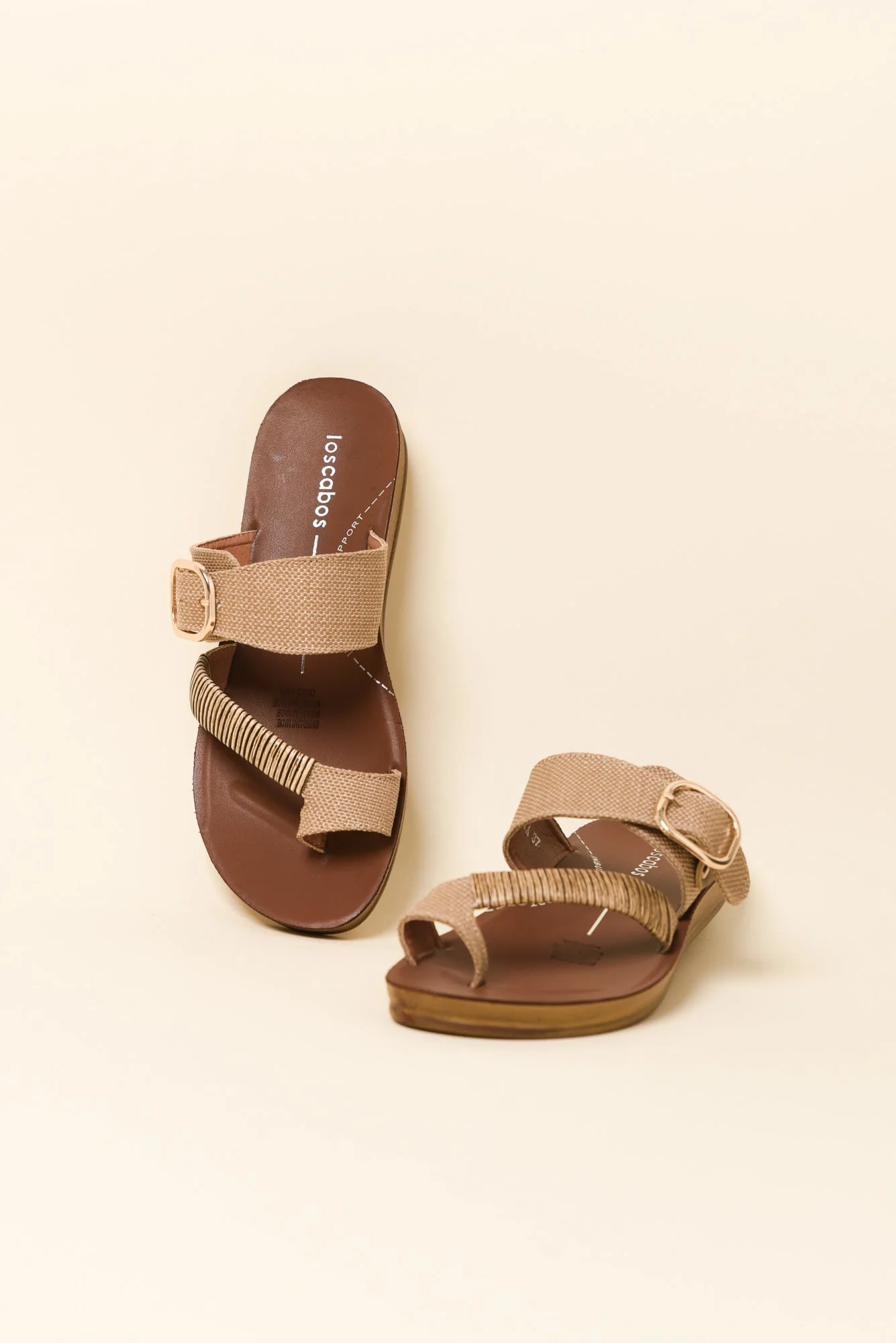 Bria Caramel Raffia Slide - Image 3