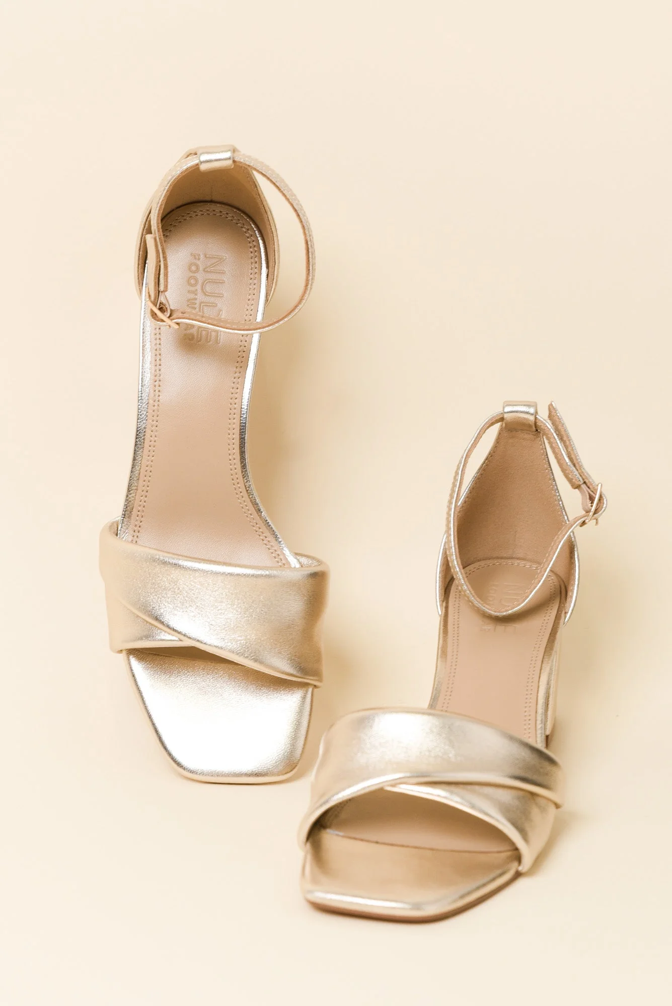 Britt Gold Leather Heel - Image 2