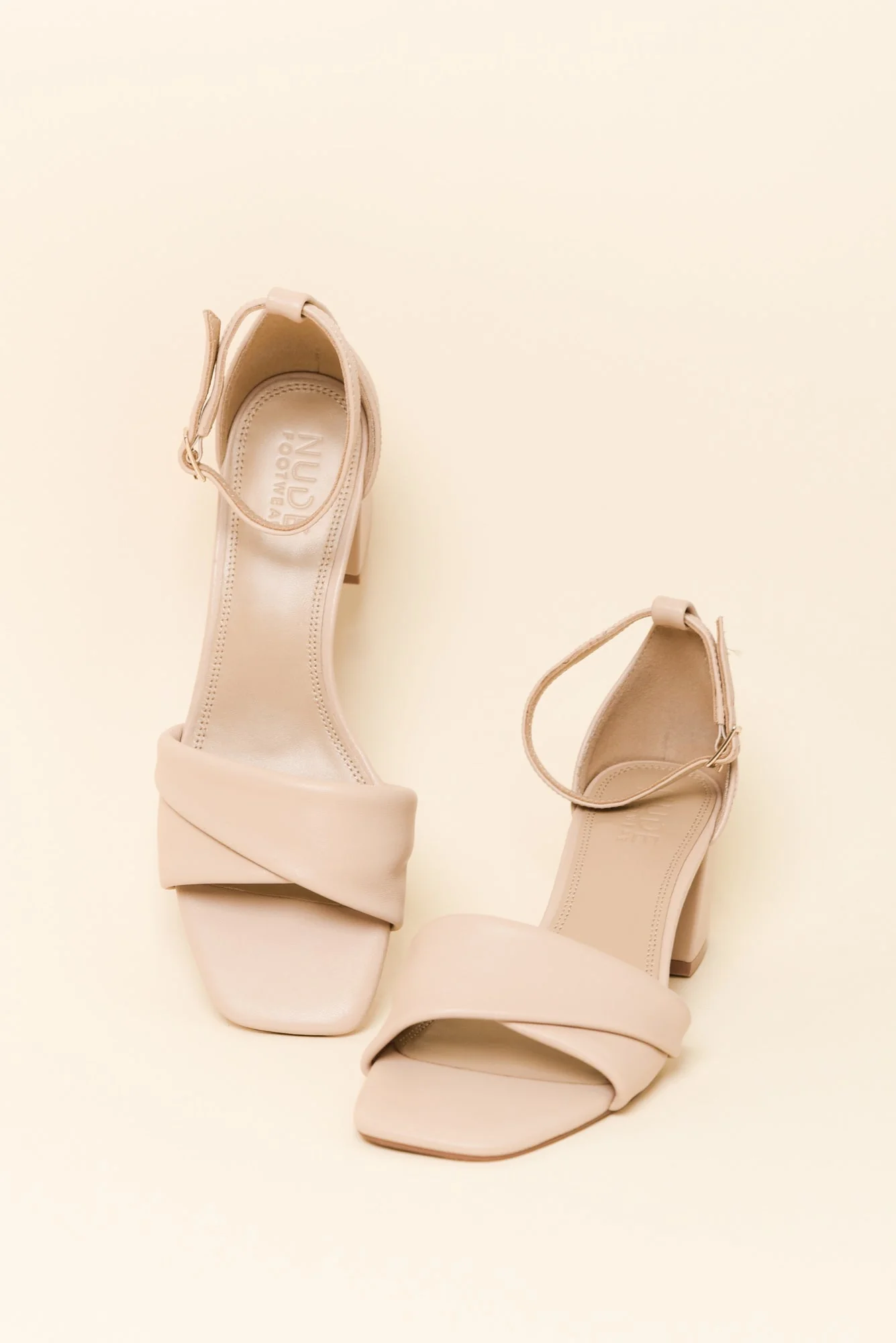 Britt Nude Leather Heel - Image 2