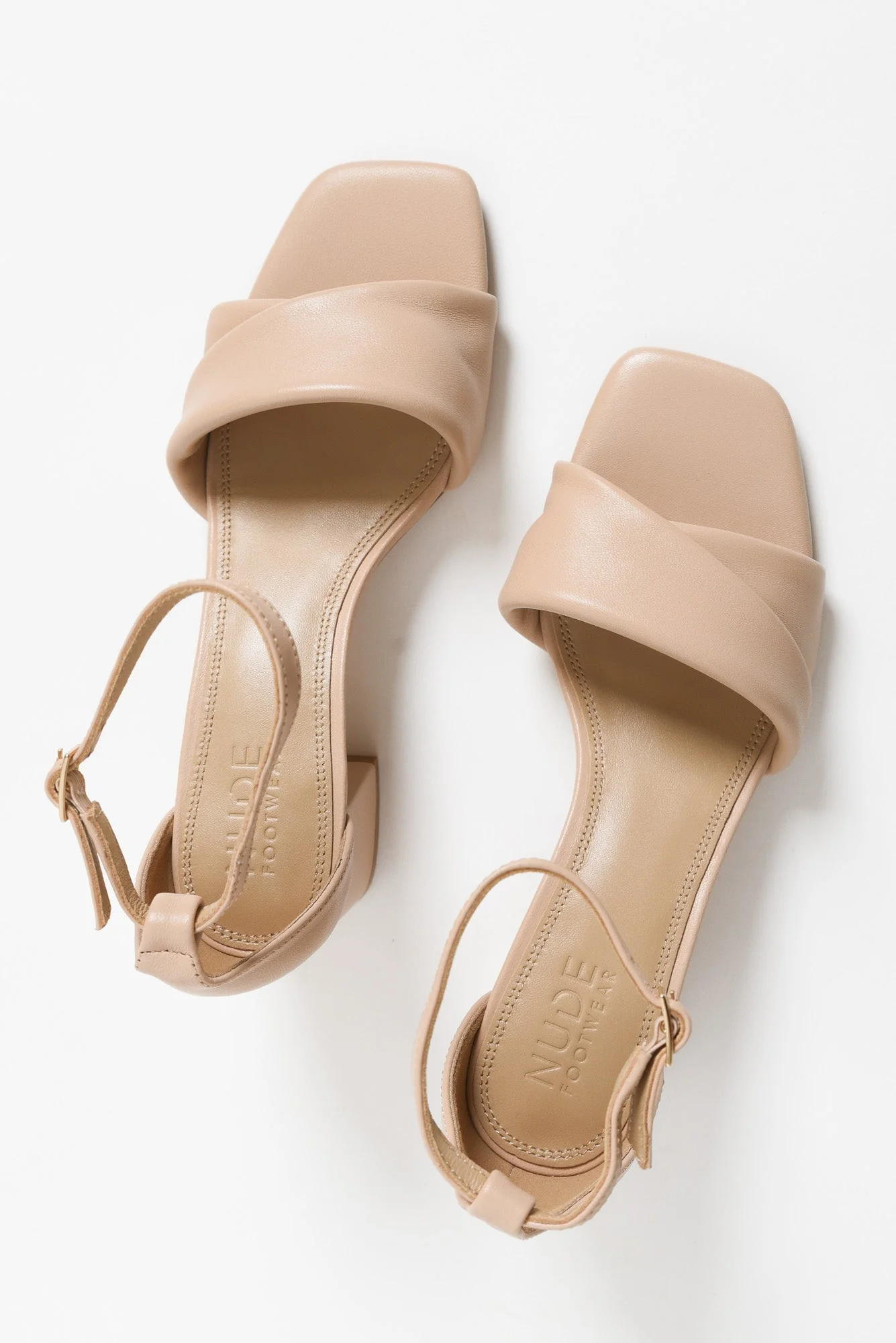 Britt Nude Leather Heel - Image 3