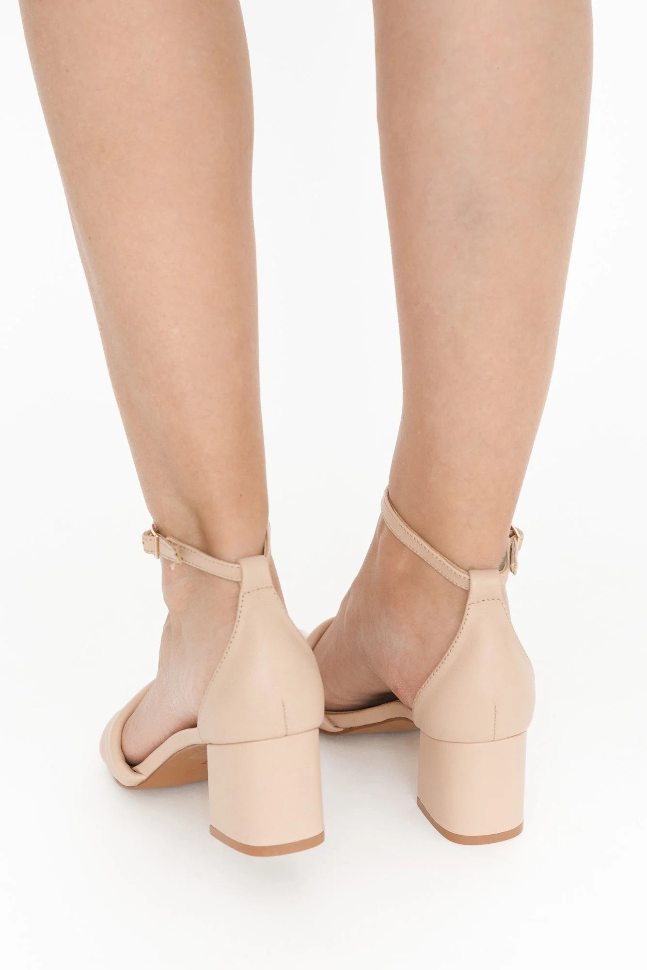 Britt Nude Leather Heel - Image 7