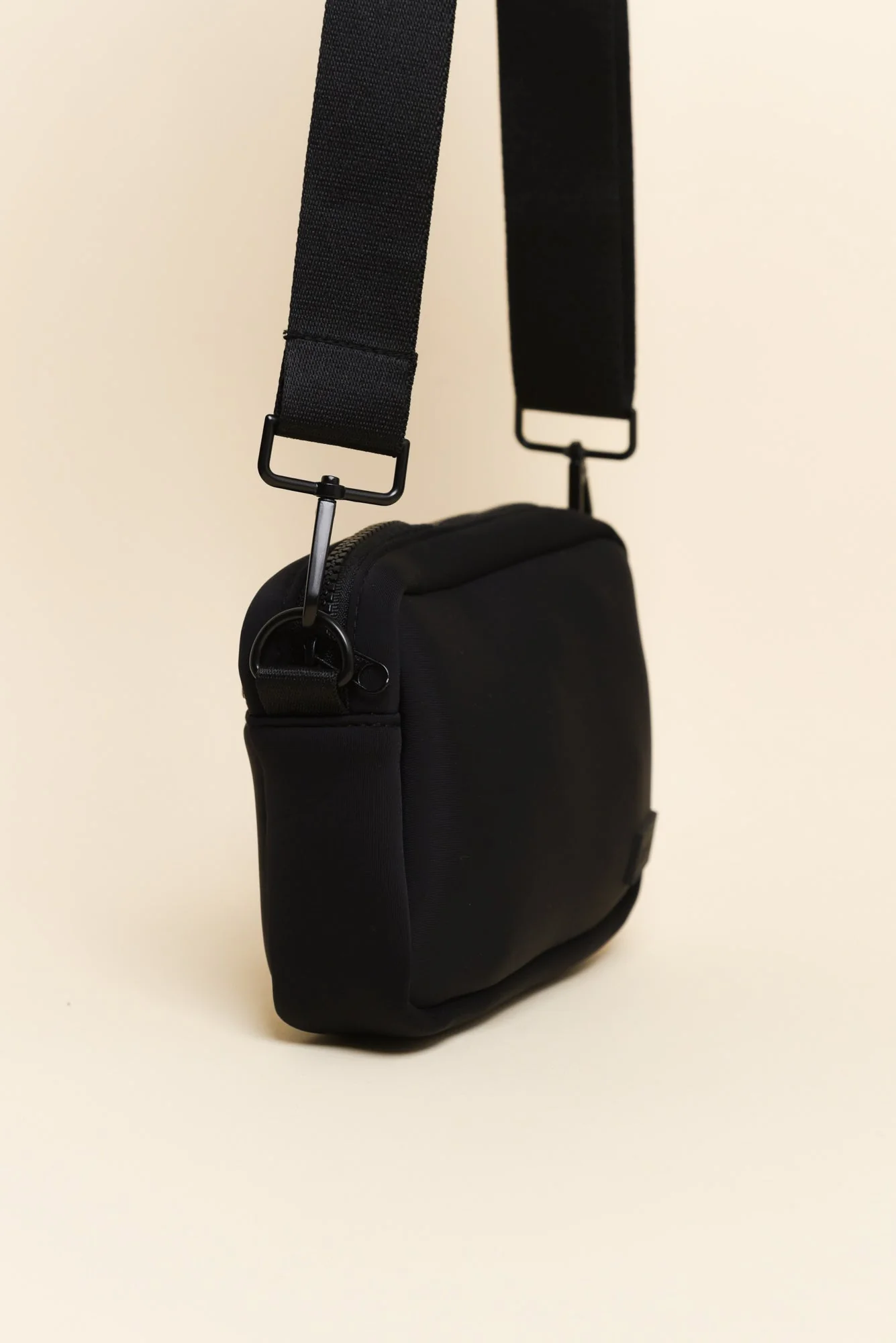 Brodie Black Neoprene Mini Crossbody Bag - Image 2