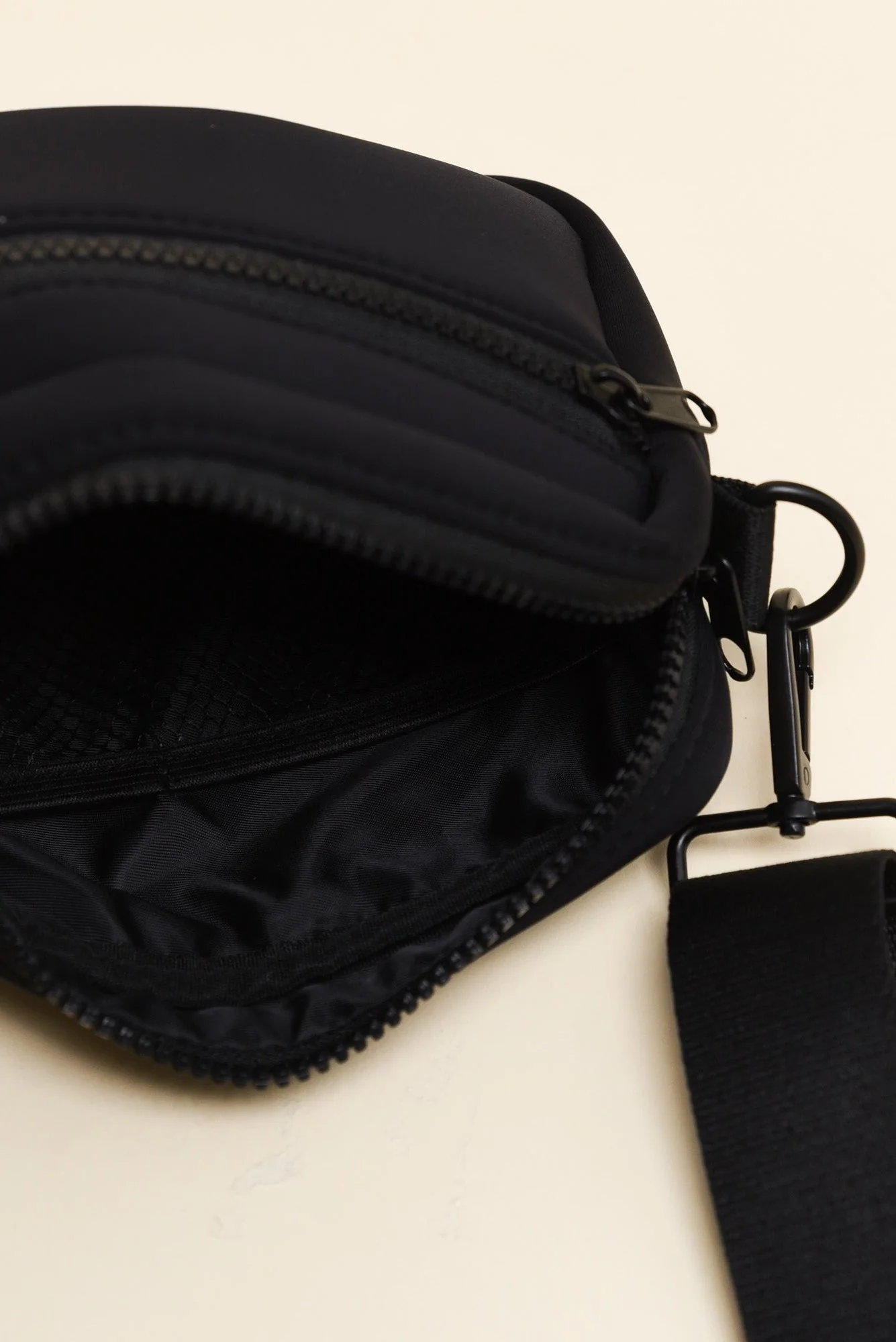 Brodie Black Neoprene Mini Crossbody Bag - Image 3