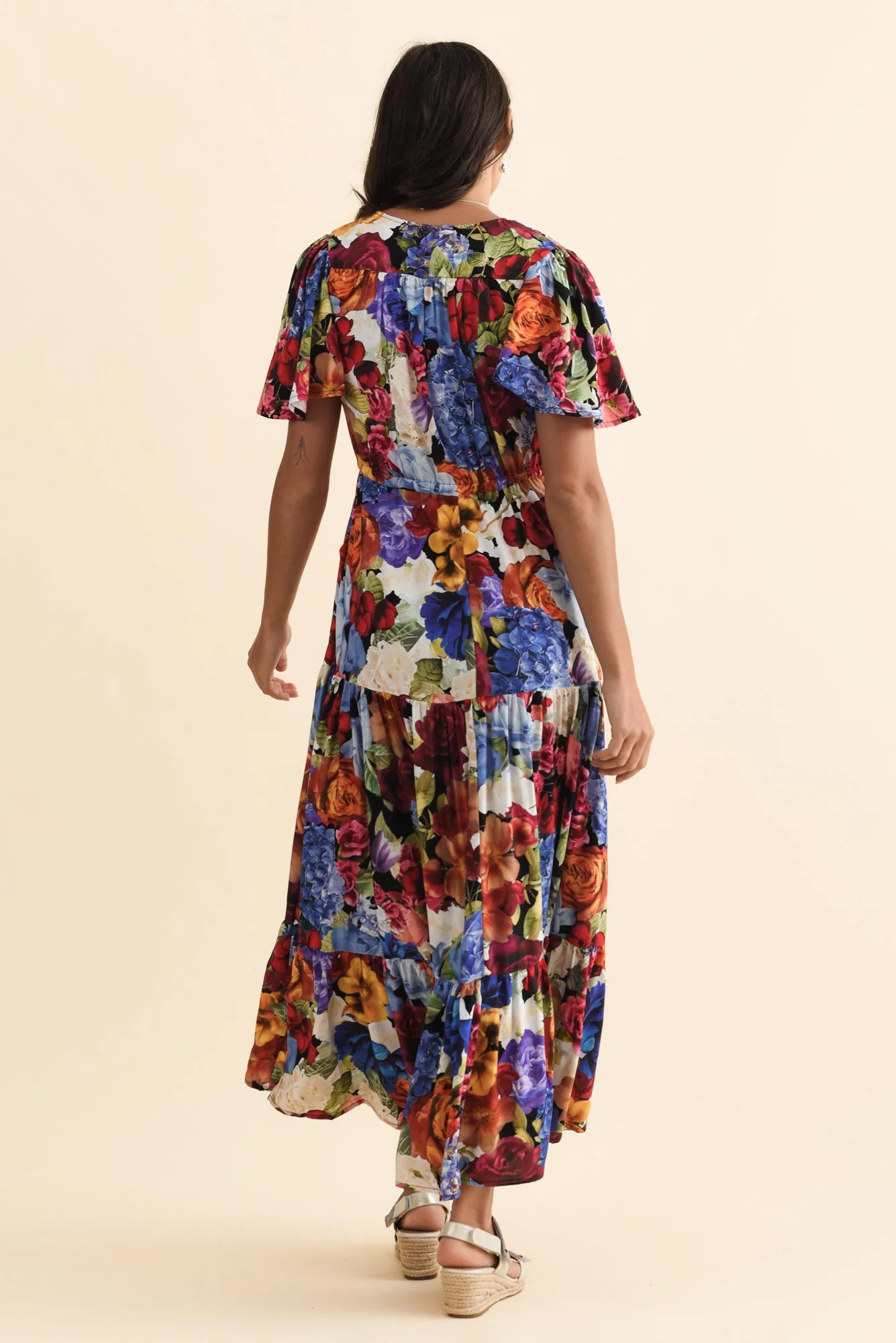 Butler Orange Garden Tie Maxi Dress - Image 4