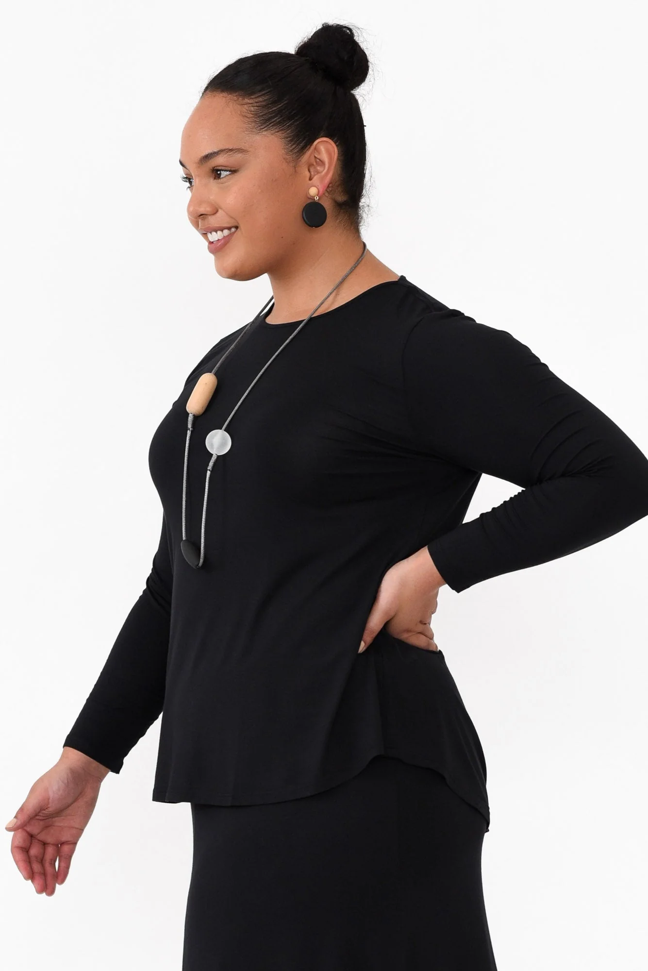 Buttery Carla Black Top - Image 9