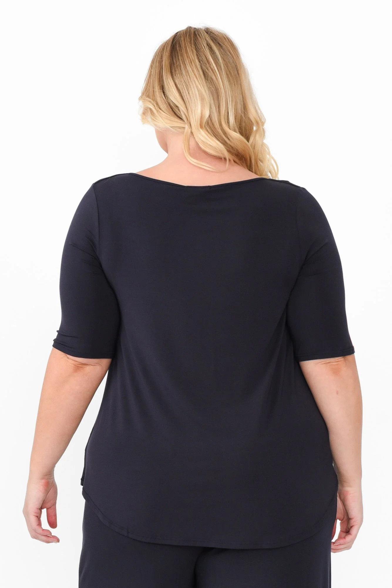 Buttery Navy Half Sleeve Top - Image 10