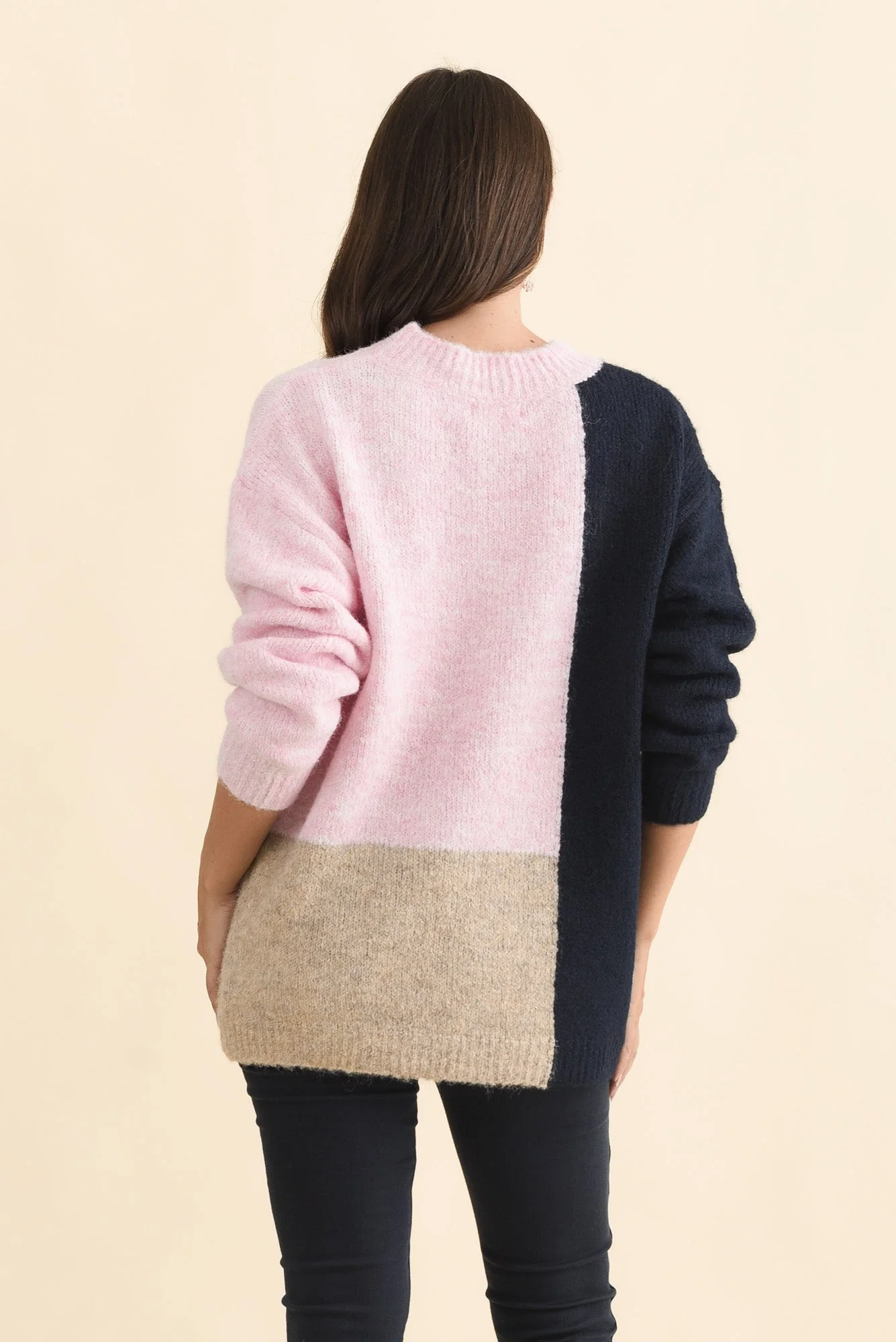 Cadence Pink Splice Knit Jumper - Image 4
