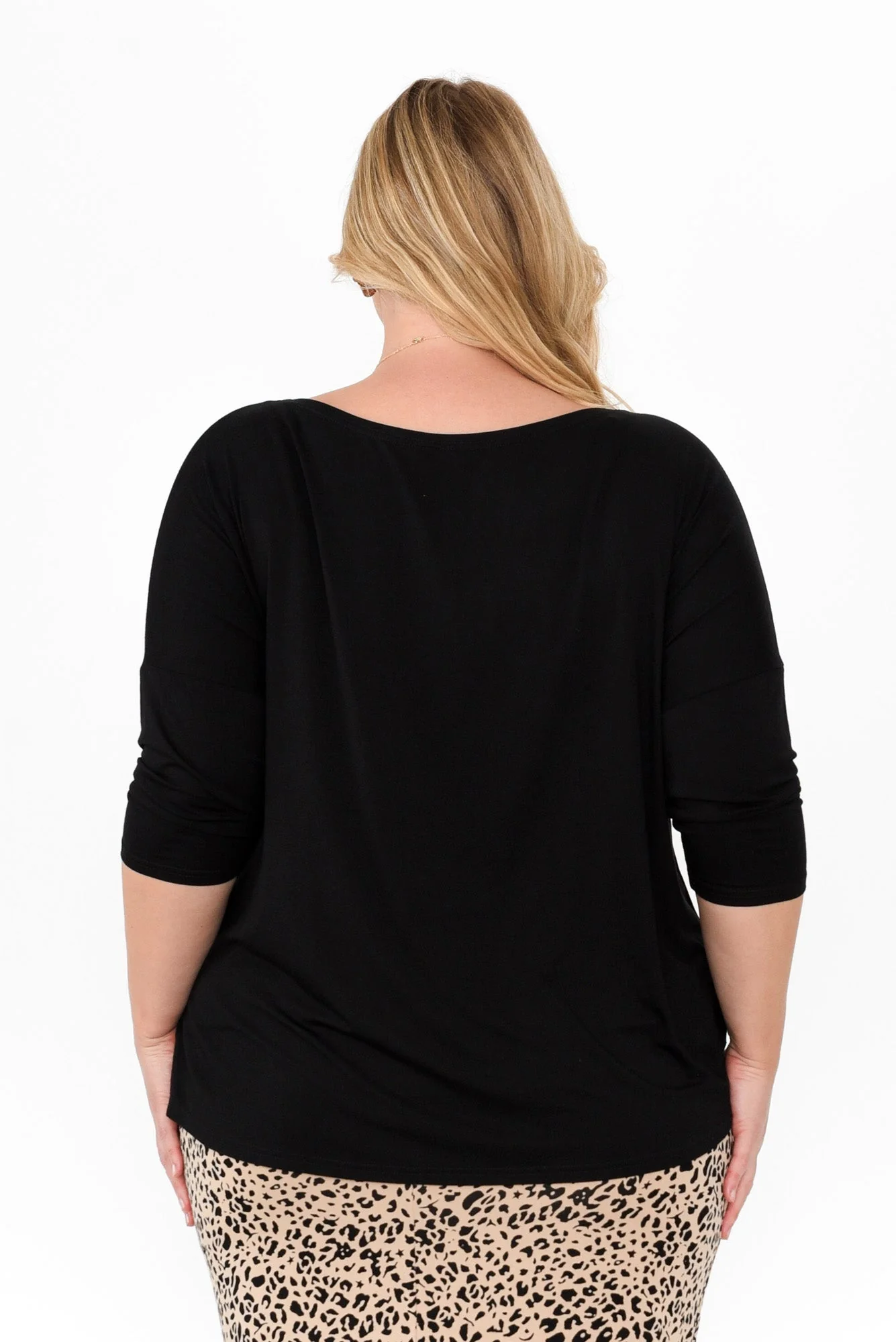 Camila Black Bamboo Top - Image 12