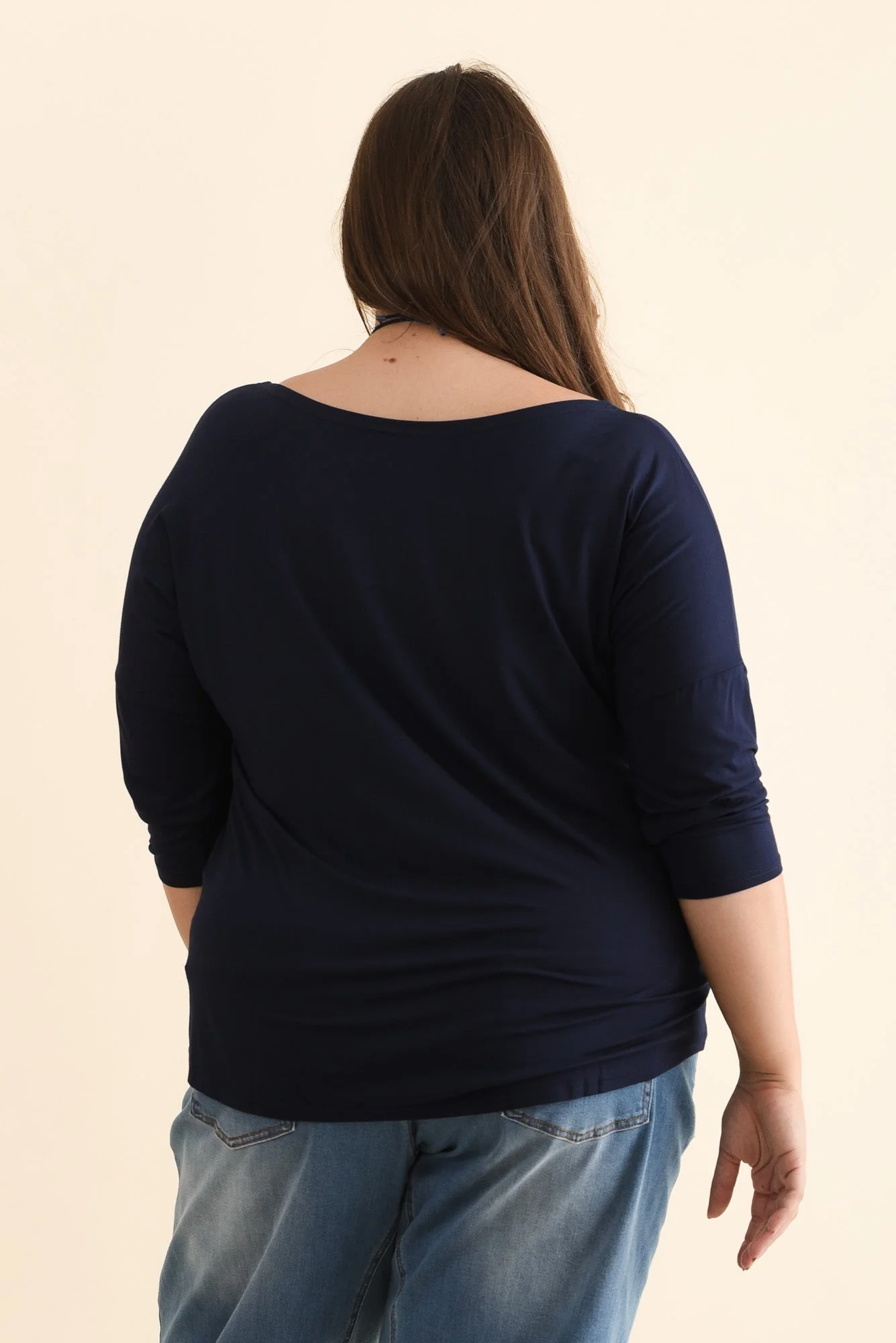 Camila Navy Bamboo Top - Image 12