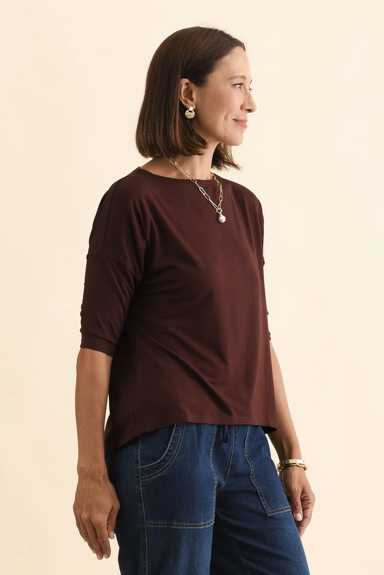 Camila Wine Bamboo Top - Image 3