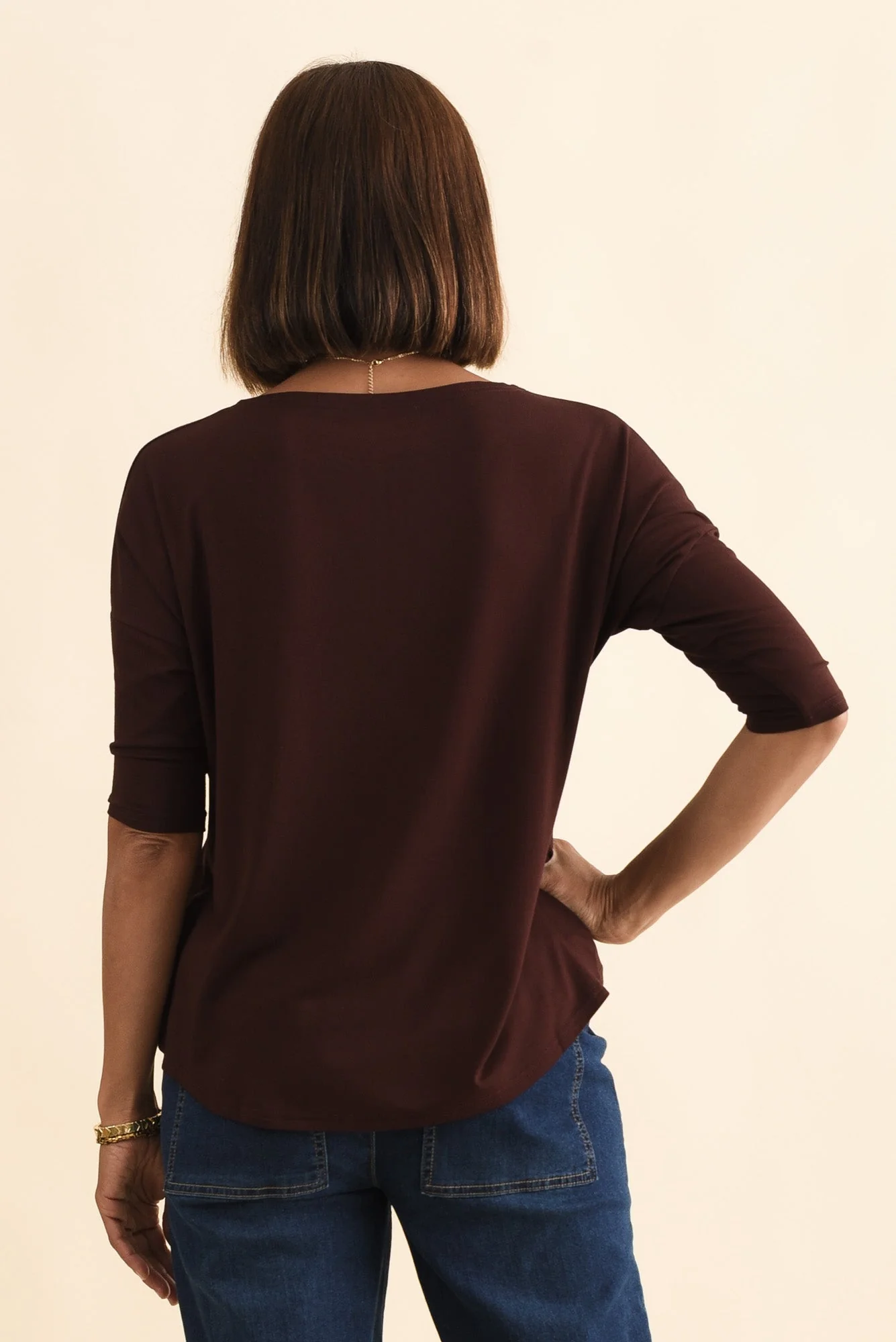 Camila Wine Bamboo Top - Image 4