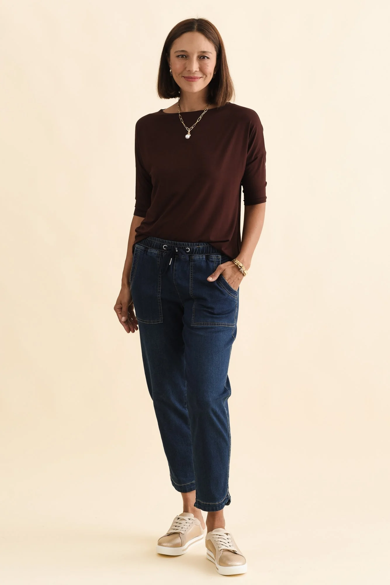 Camila Wine Bamboo Top - Image 6