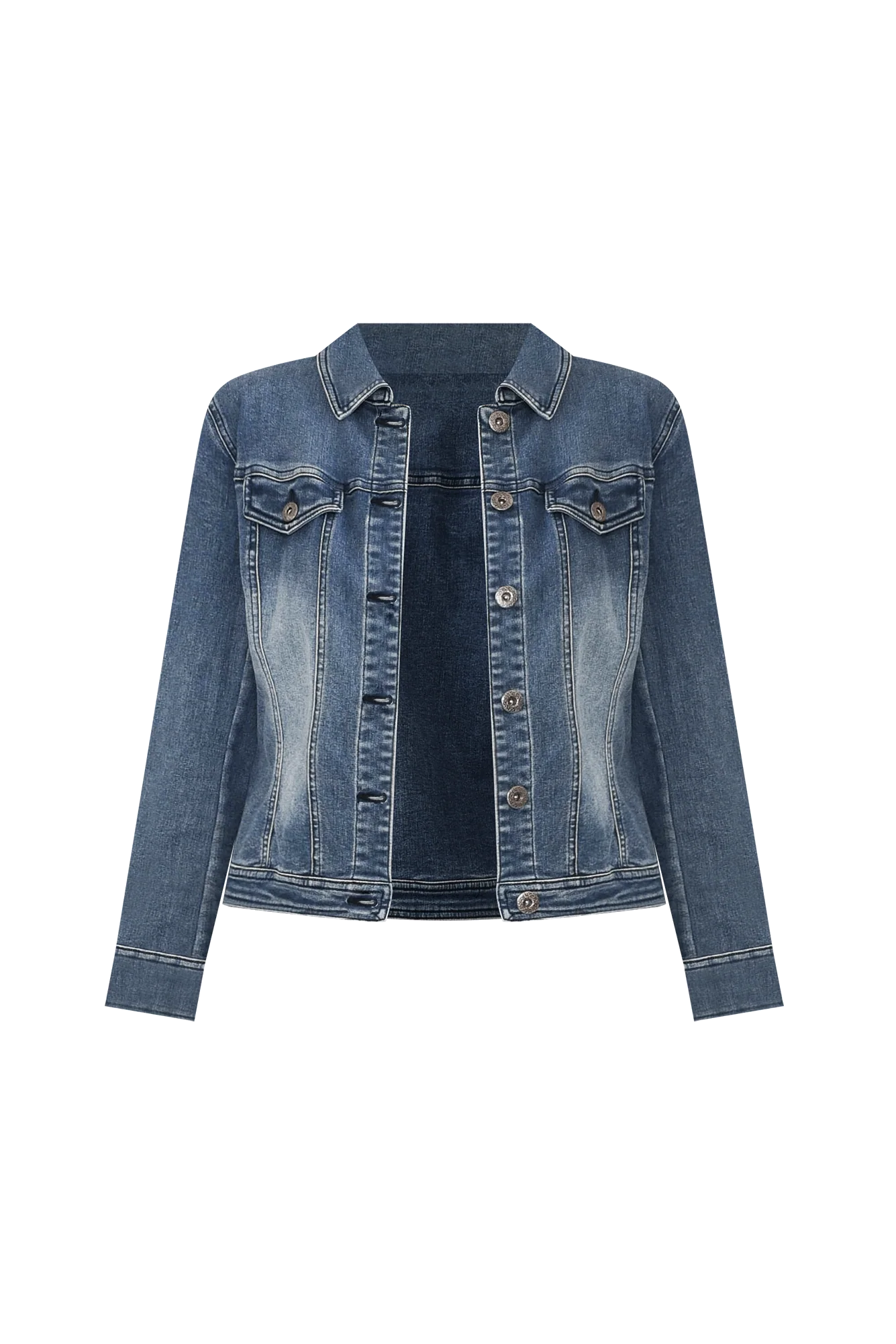 Camille Dark Denim Jacket - Image 4