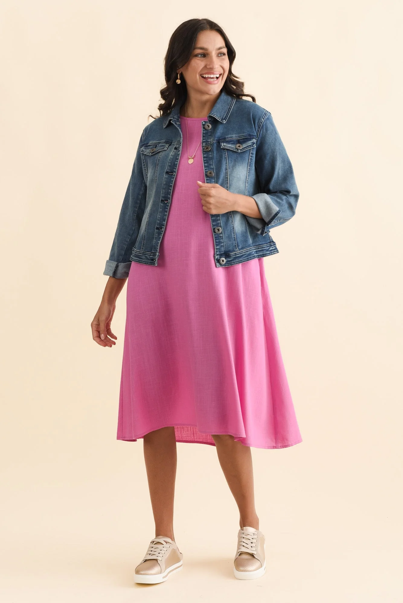 Camille Dark Denim Jacket - Image 8