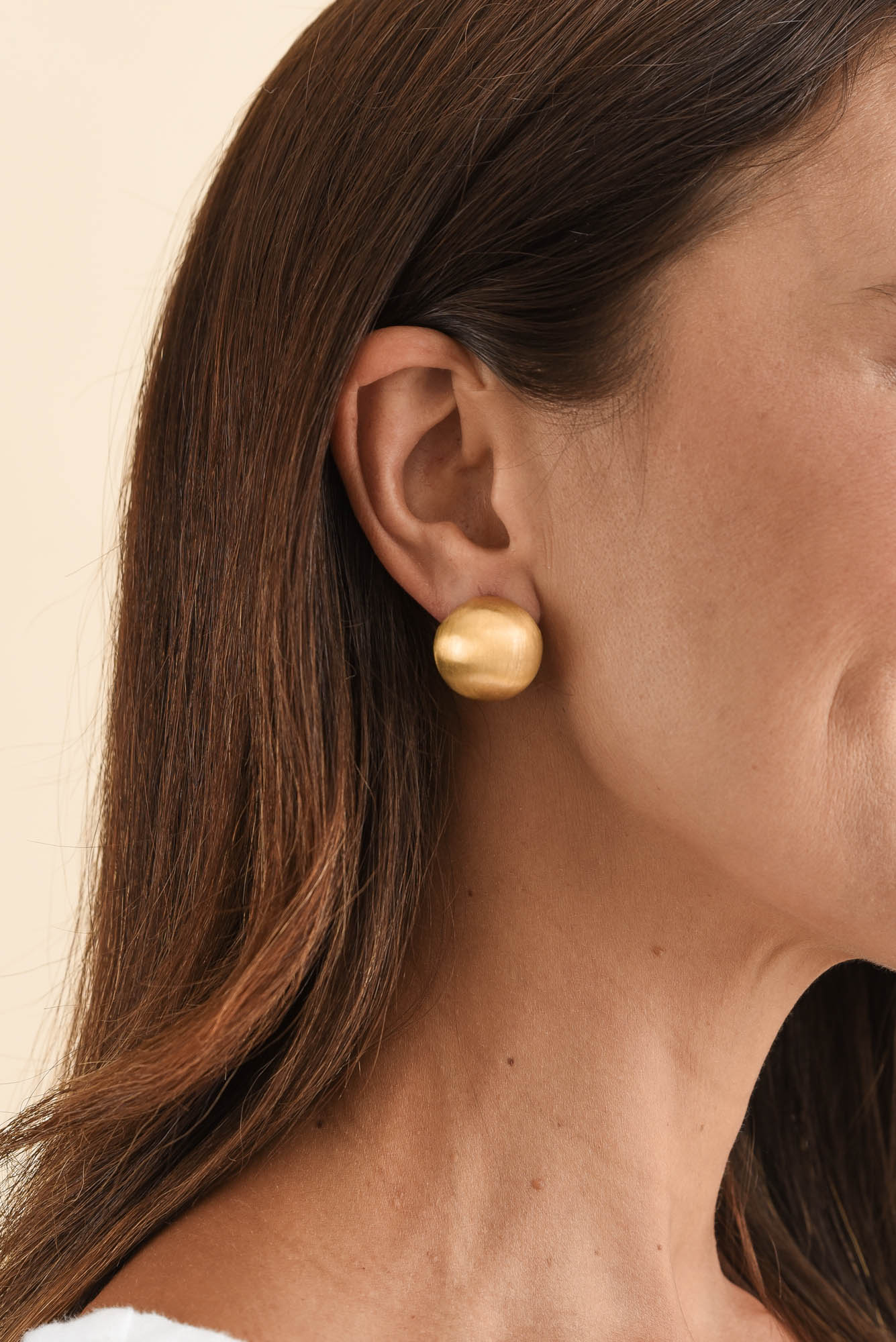 Candice Gold Stud Earrings - Image 2
