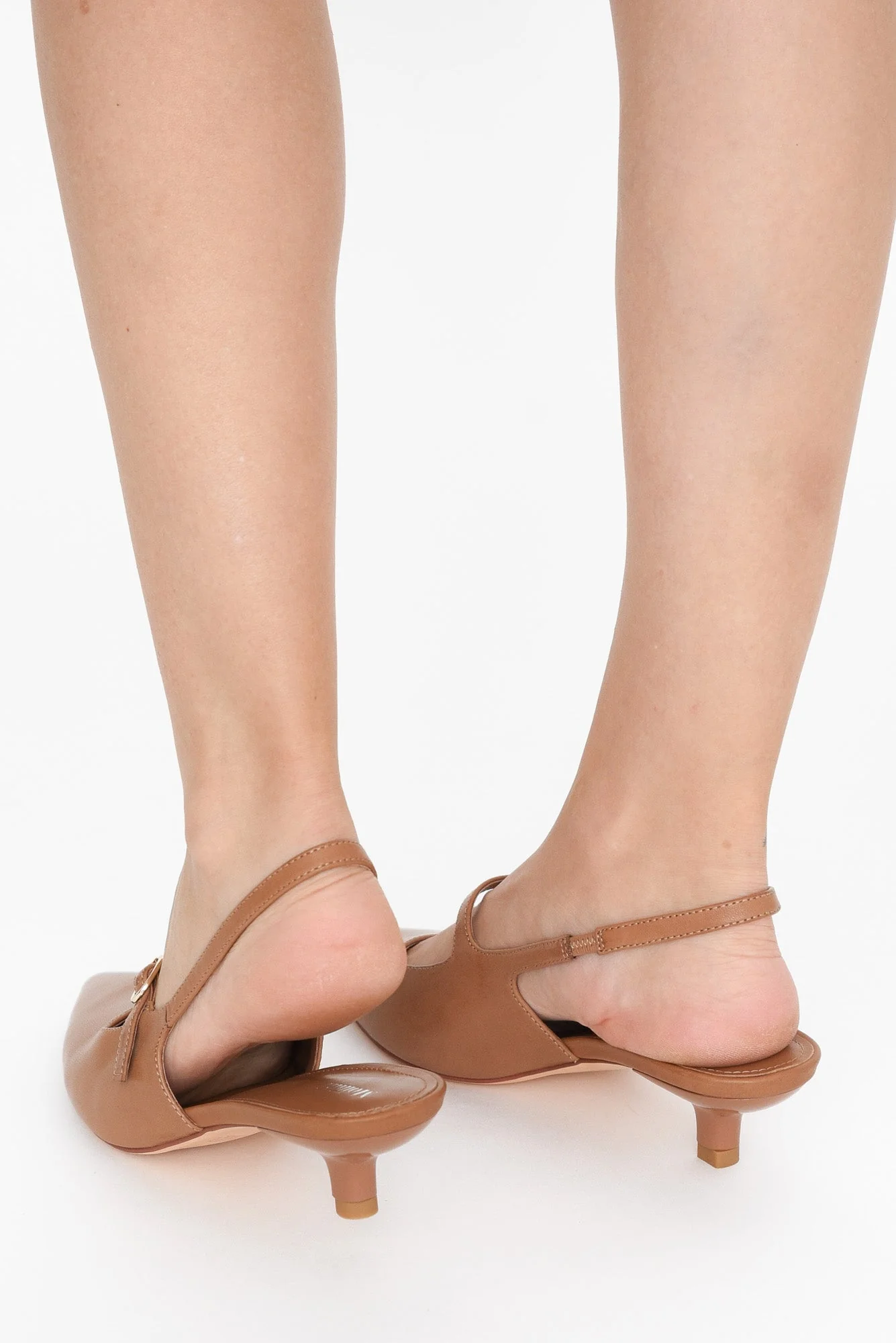 Candor Brandy Leather Slingback Heel - Image 6