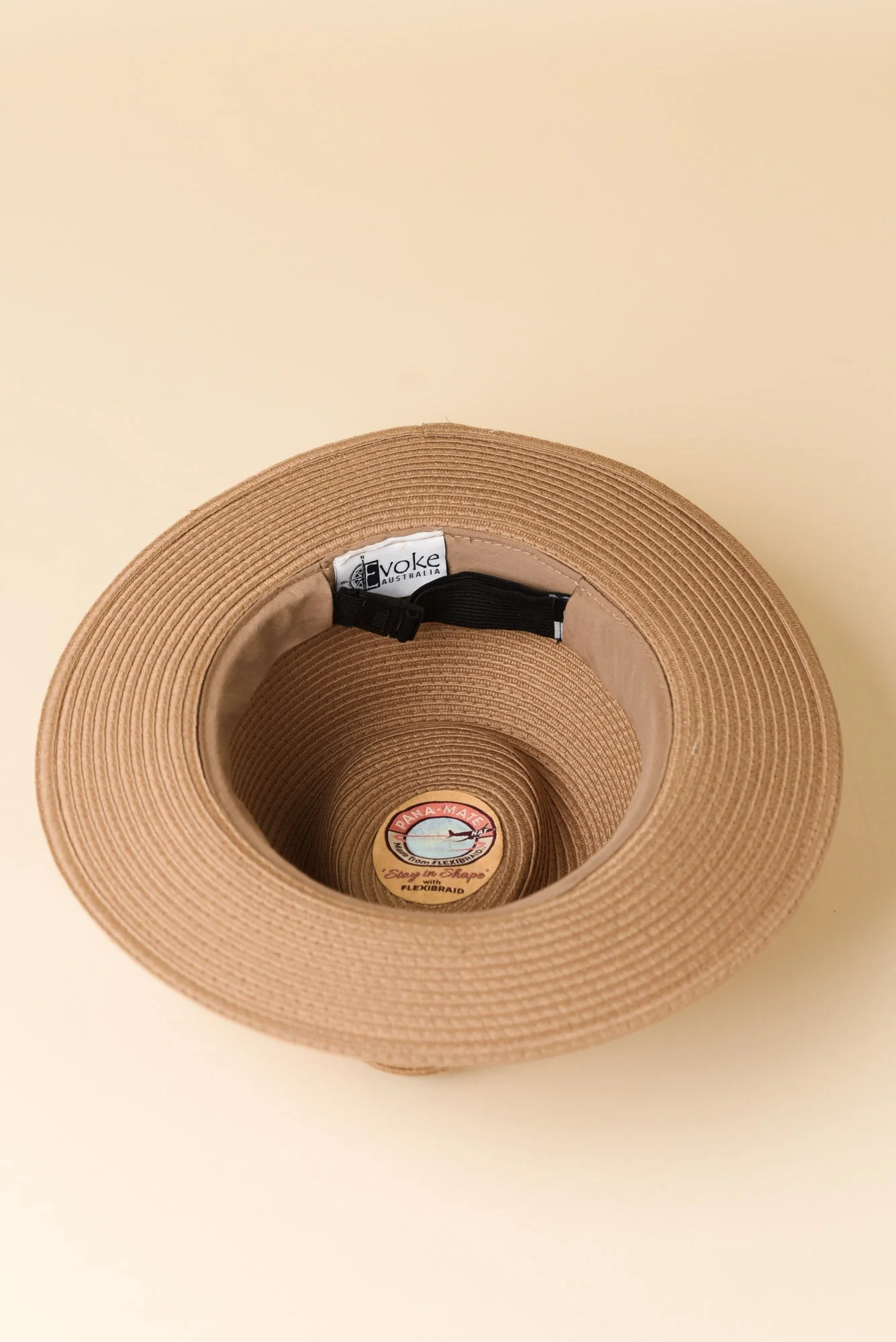 Caramel Wide Brim Travel Fedora - Image 4