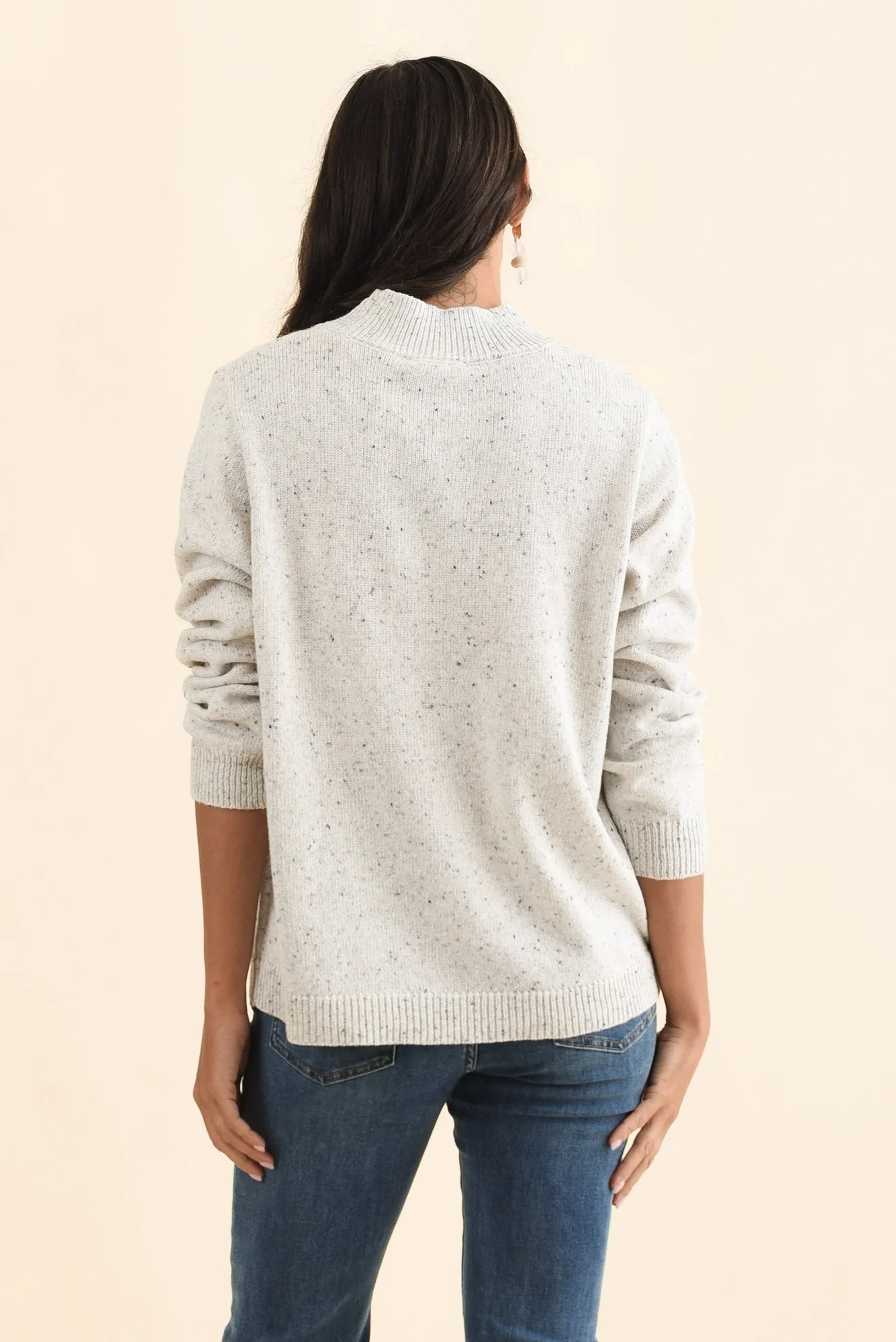 Carlin Grey Marle Knit Jumper - Image 4